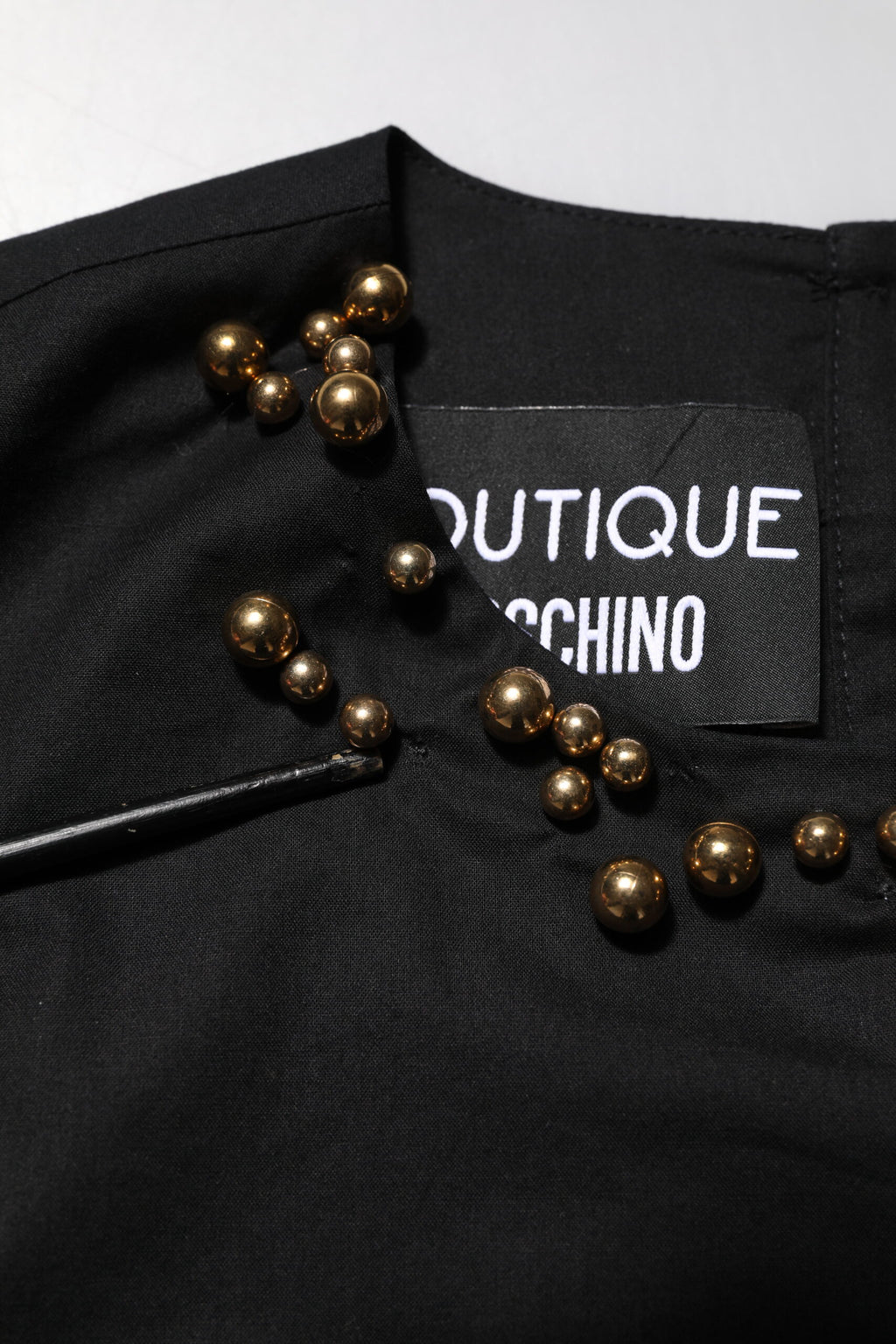 Boutique Moschino Schwarzes ärmelloses Baumwoll-Tank-T-Shirt für Frauen