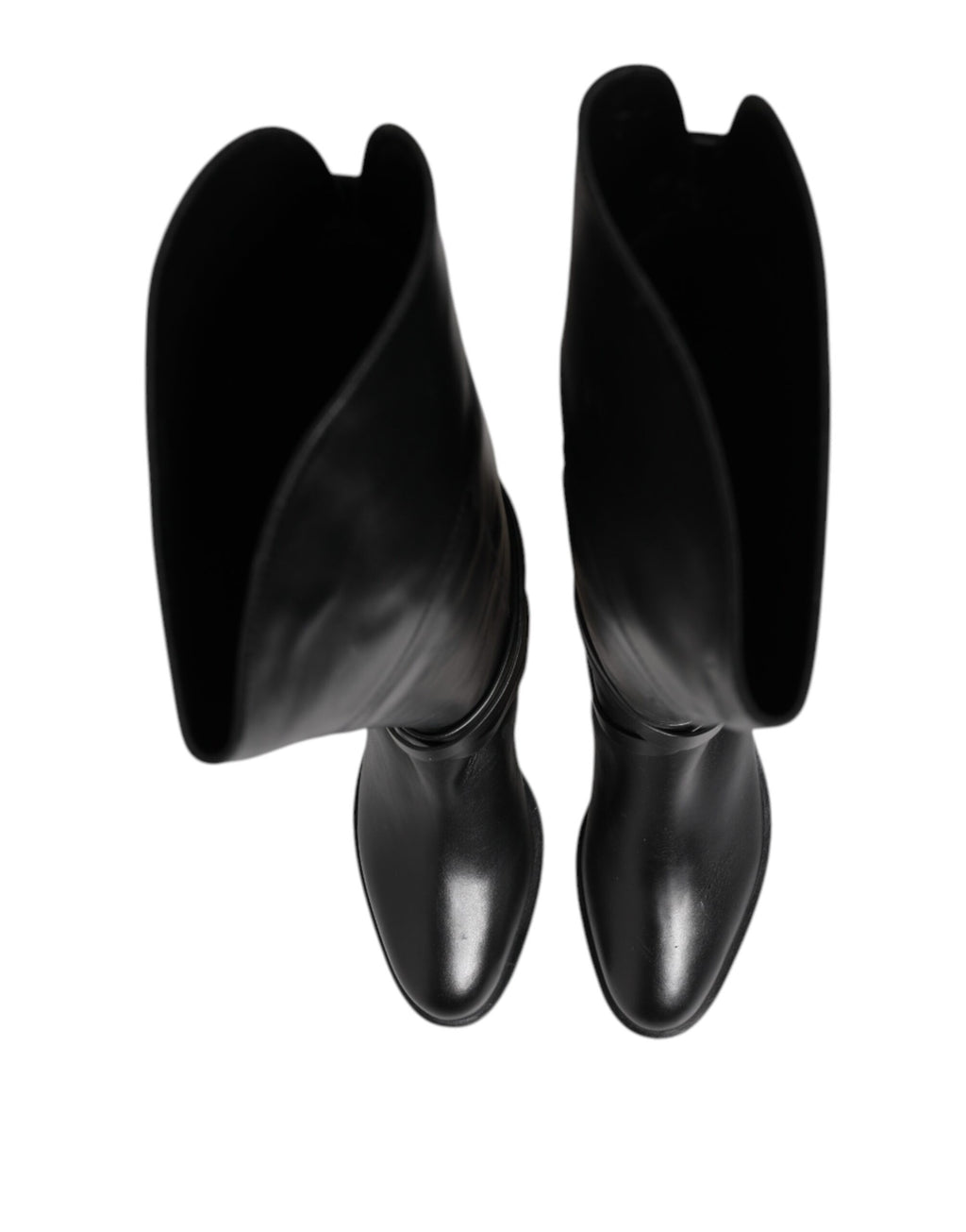 Elisabetta Franchi Schwarze Lederschnallenstiefel Schuhe