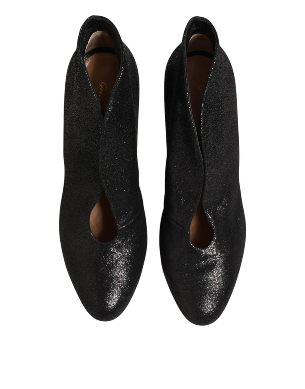 Gianvito Rossi Metallic Schwarz Pumpe Stiletto Heels Schuhe