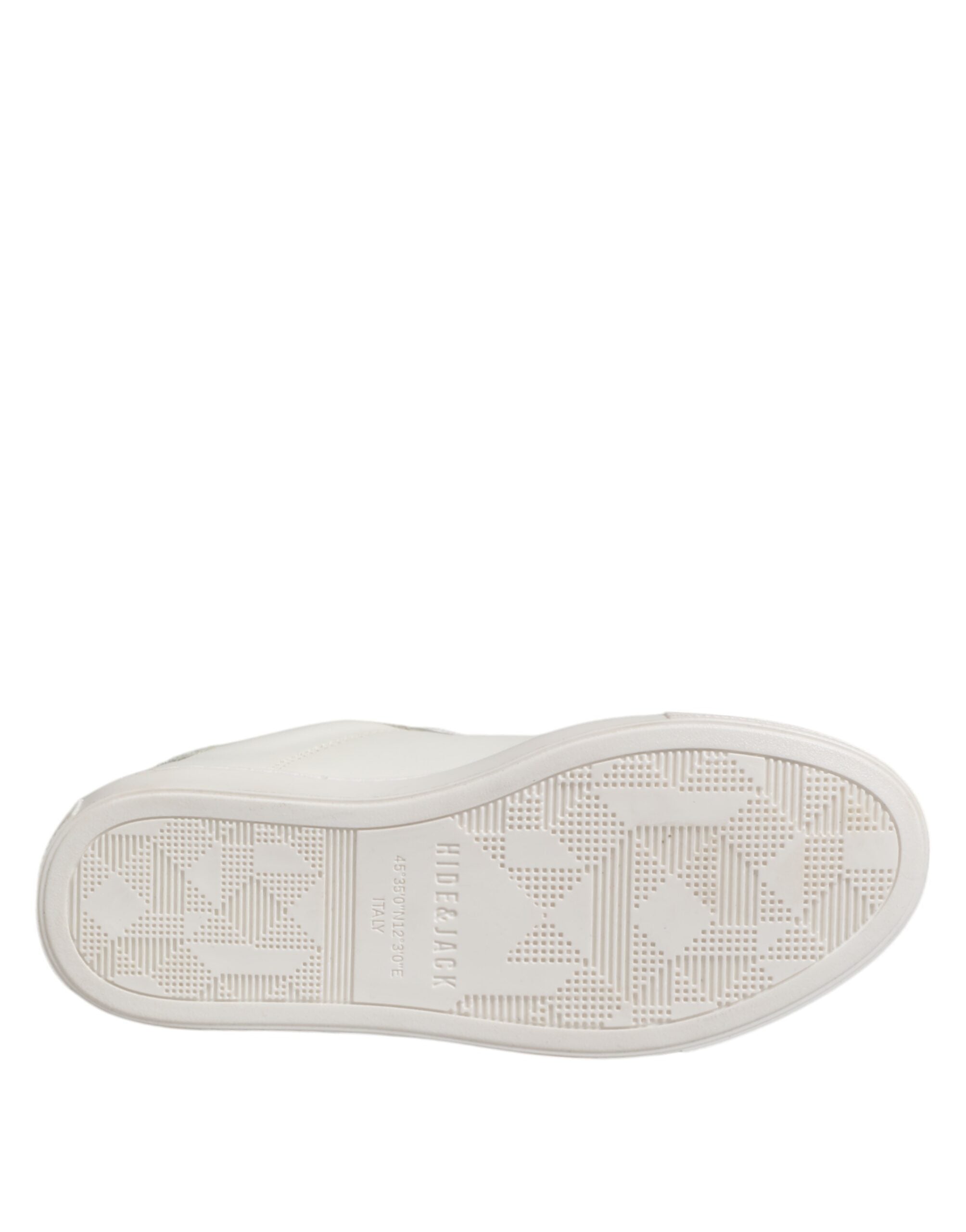 HIDE & JACK Weiße Leder Low Top Lace Up Sneakers Schuhe