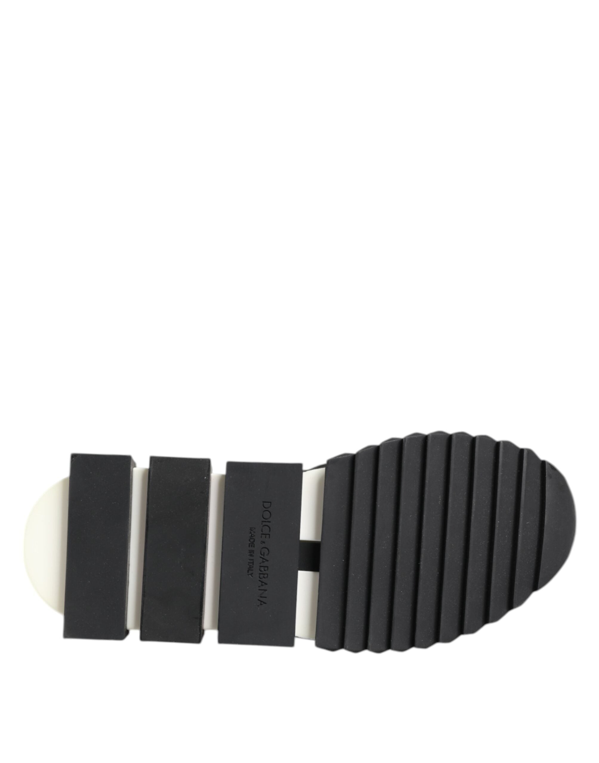 Dolce & Gabbana Schwarz Weiß Logo Sorrento Turnschuhe Schuhe