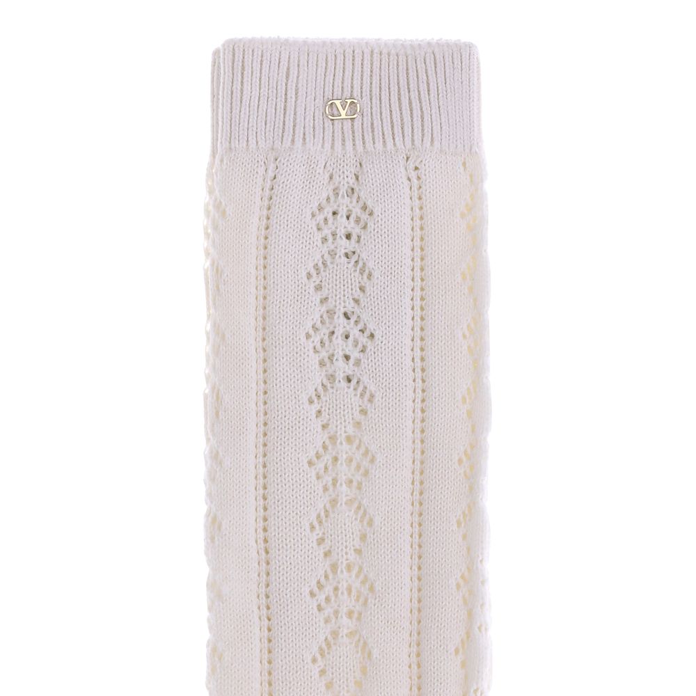 Valentino Garavani Gehäkelte Socken aus Baumwolle