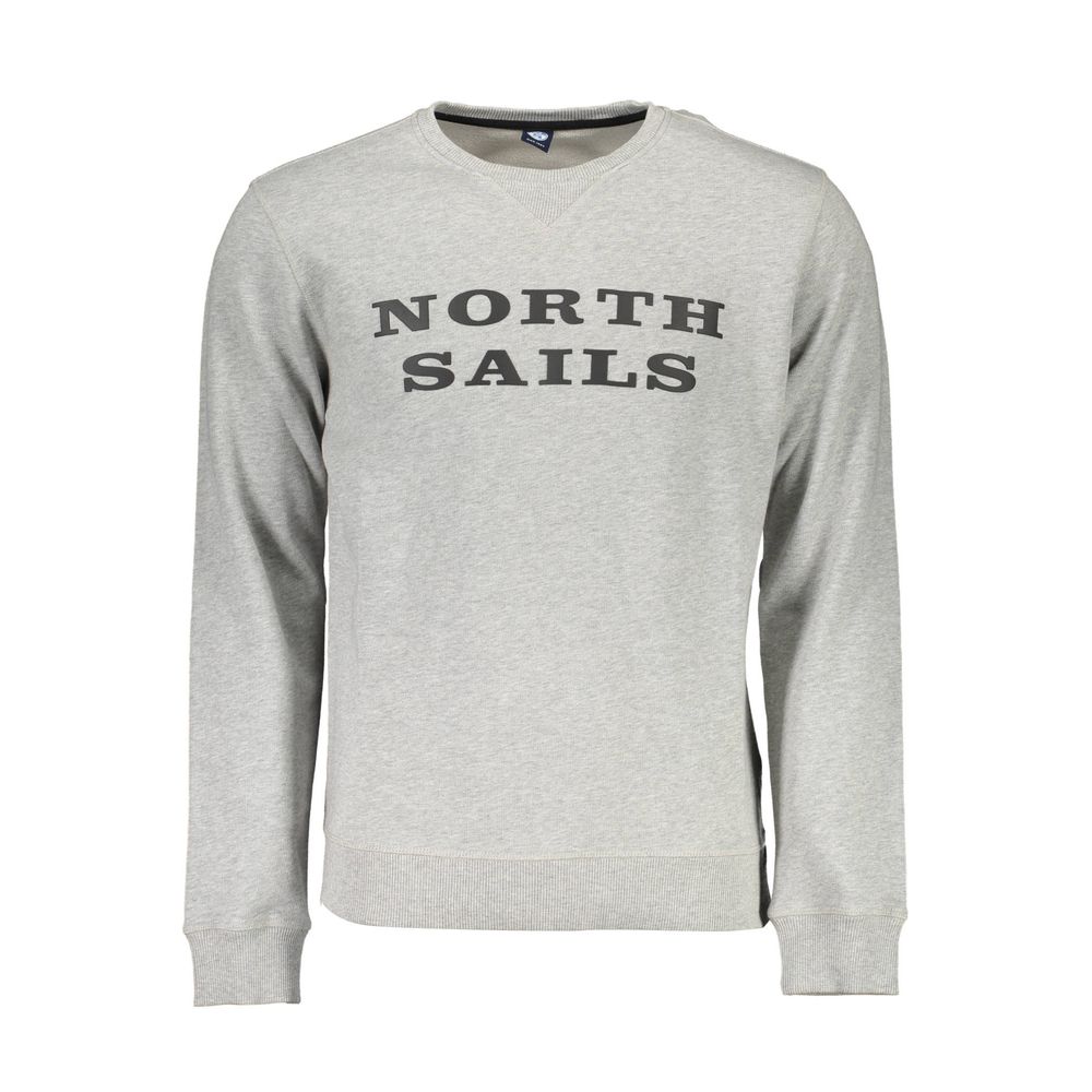 North Sails Grauer Bio-Baumwollpullover für Männer