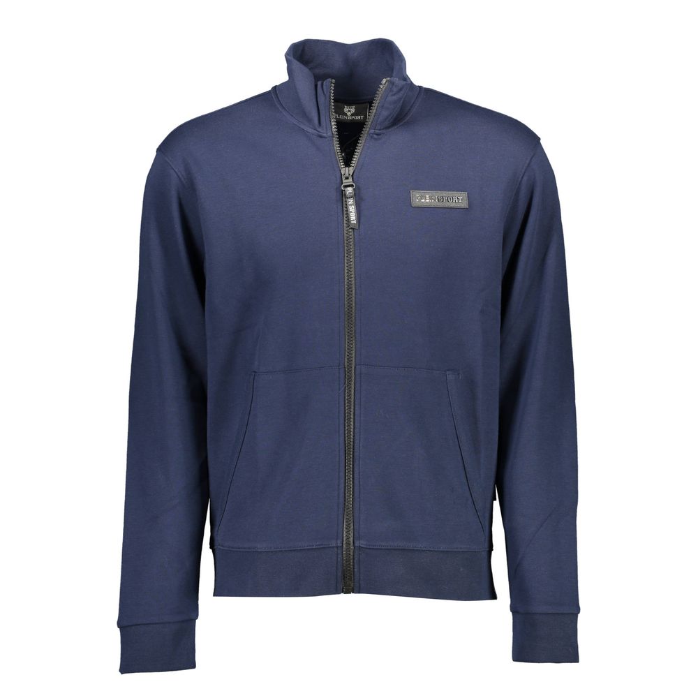Plein Sport Blauer Baumwollpullover