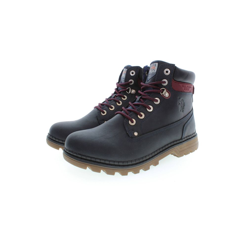 U.S. POLO ASSN. Blauer Polyester-Stiefel