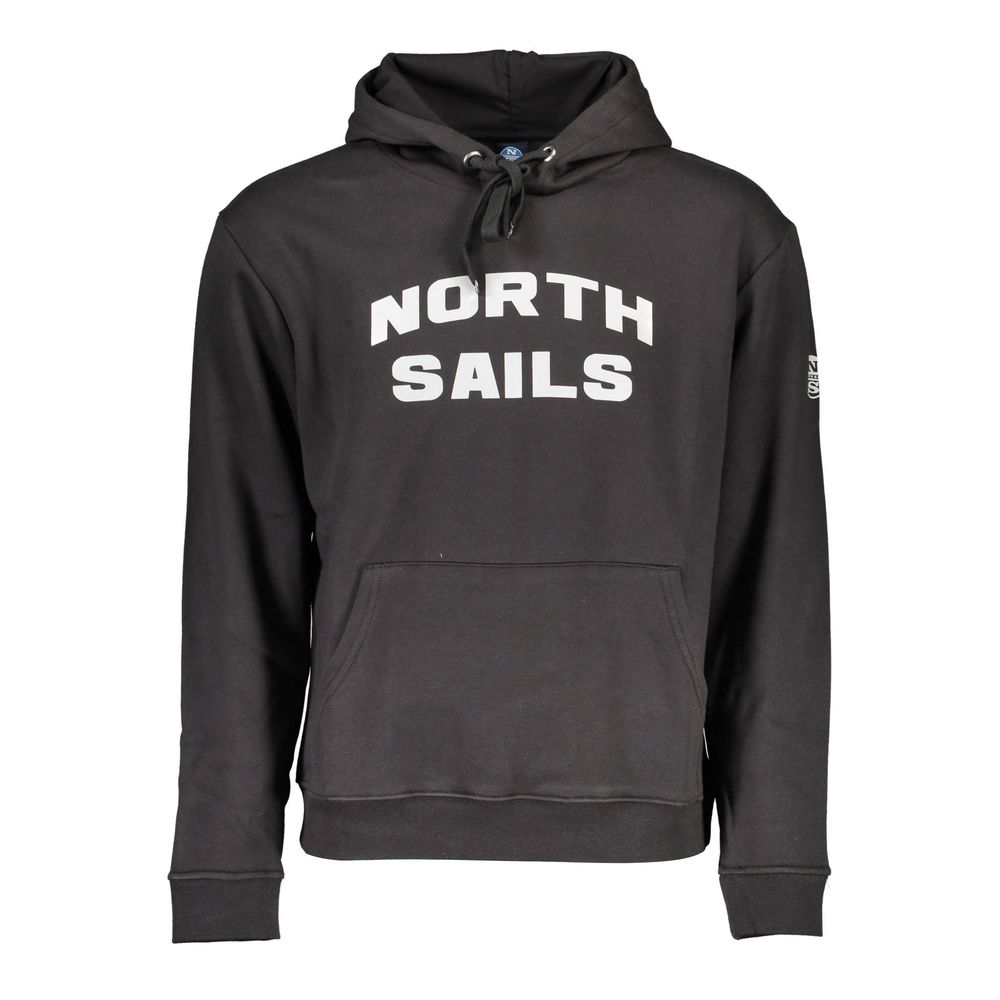 North Sails Schwarzer Baumwollpullover für Männer