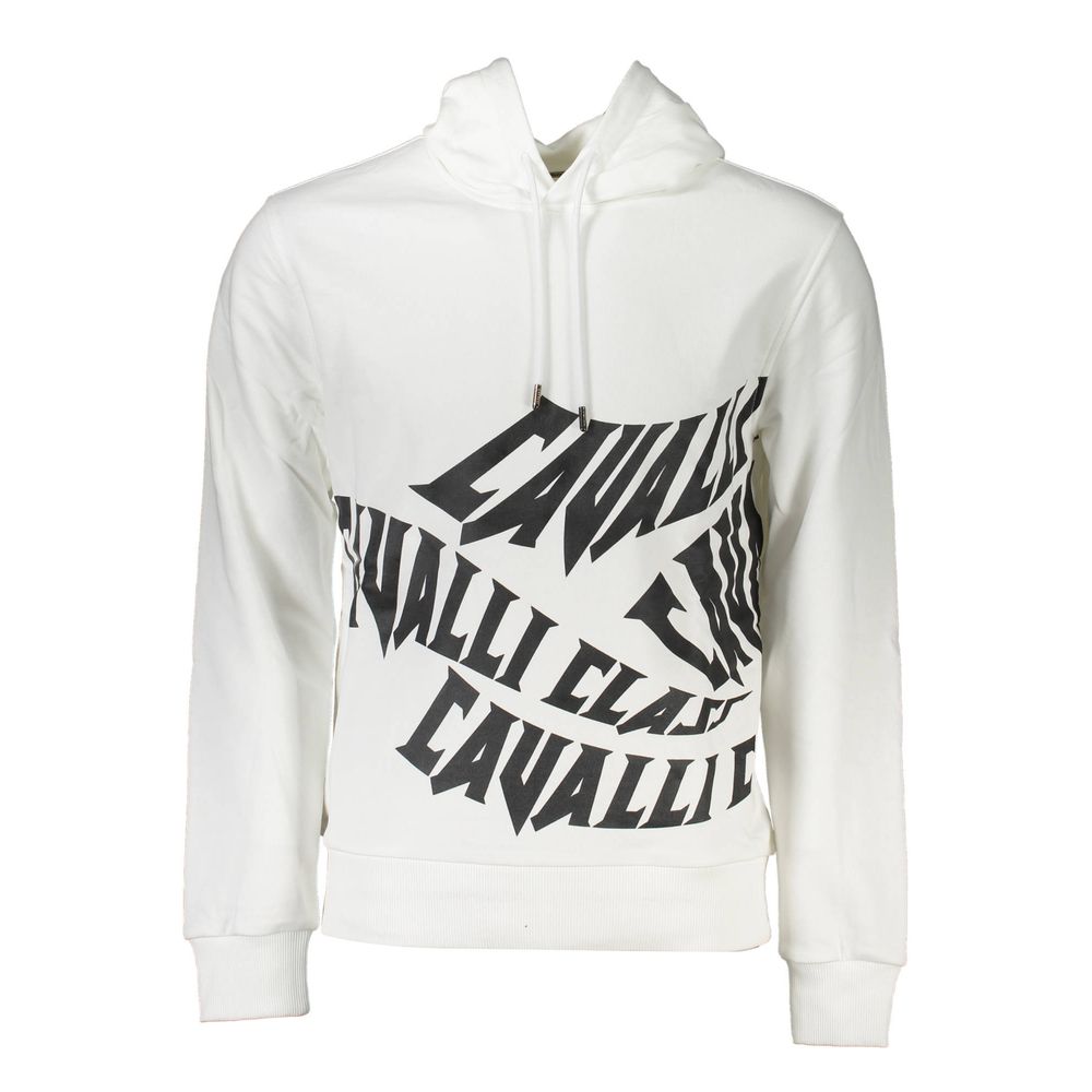 Cavalli Class Weißer Baumwollpullover
