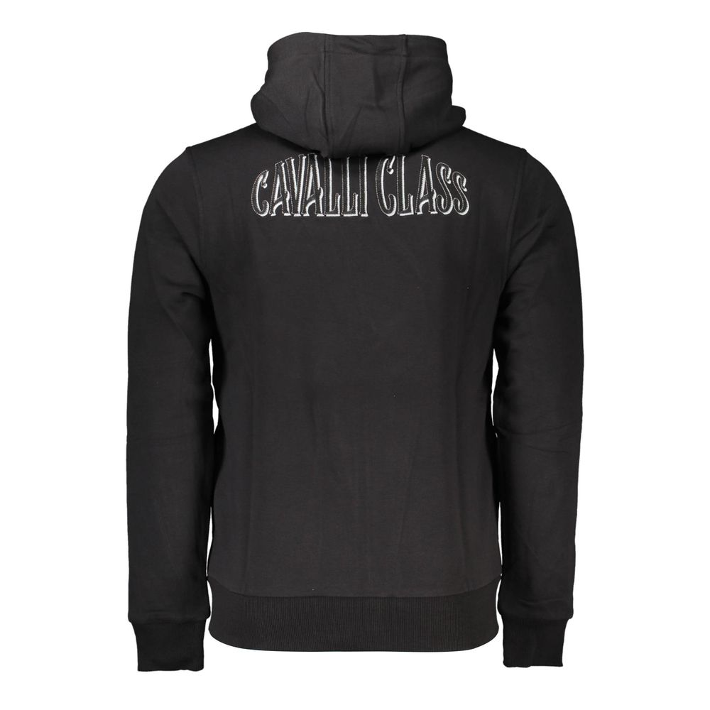 Cavalli Class Schwarzer Baumwollpullover