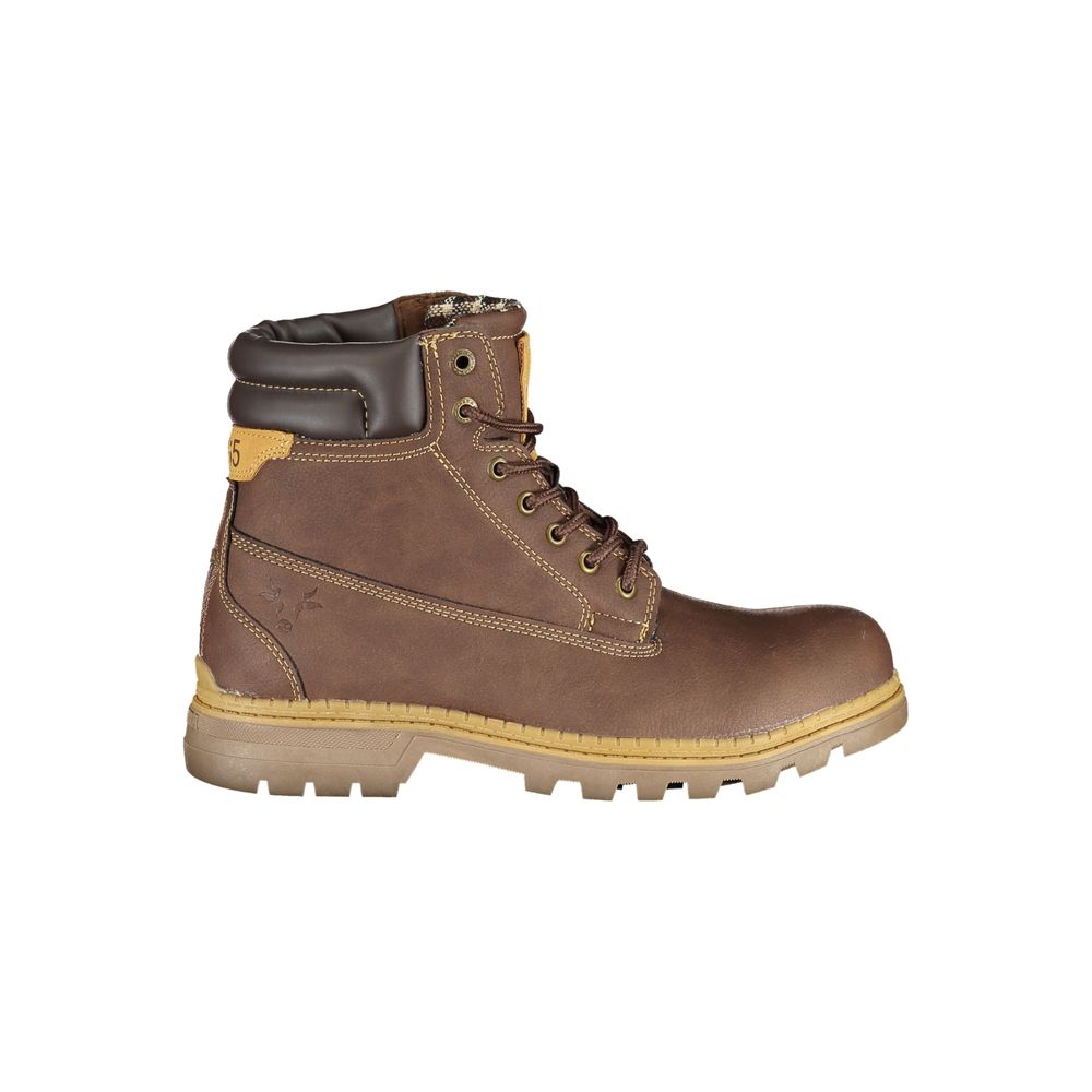 Carrera Brauner Polyester-Stiefel