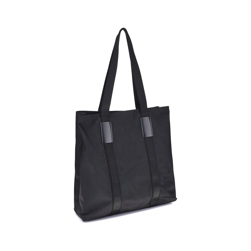 Kiton Schwarze Nylon-Handtasche