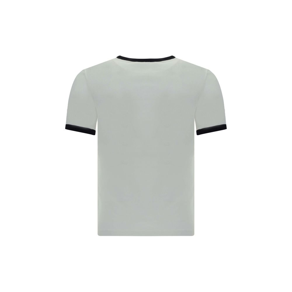 Courrèges Weißes Baumwoll-T-Shirt
