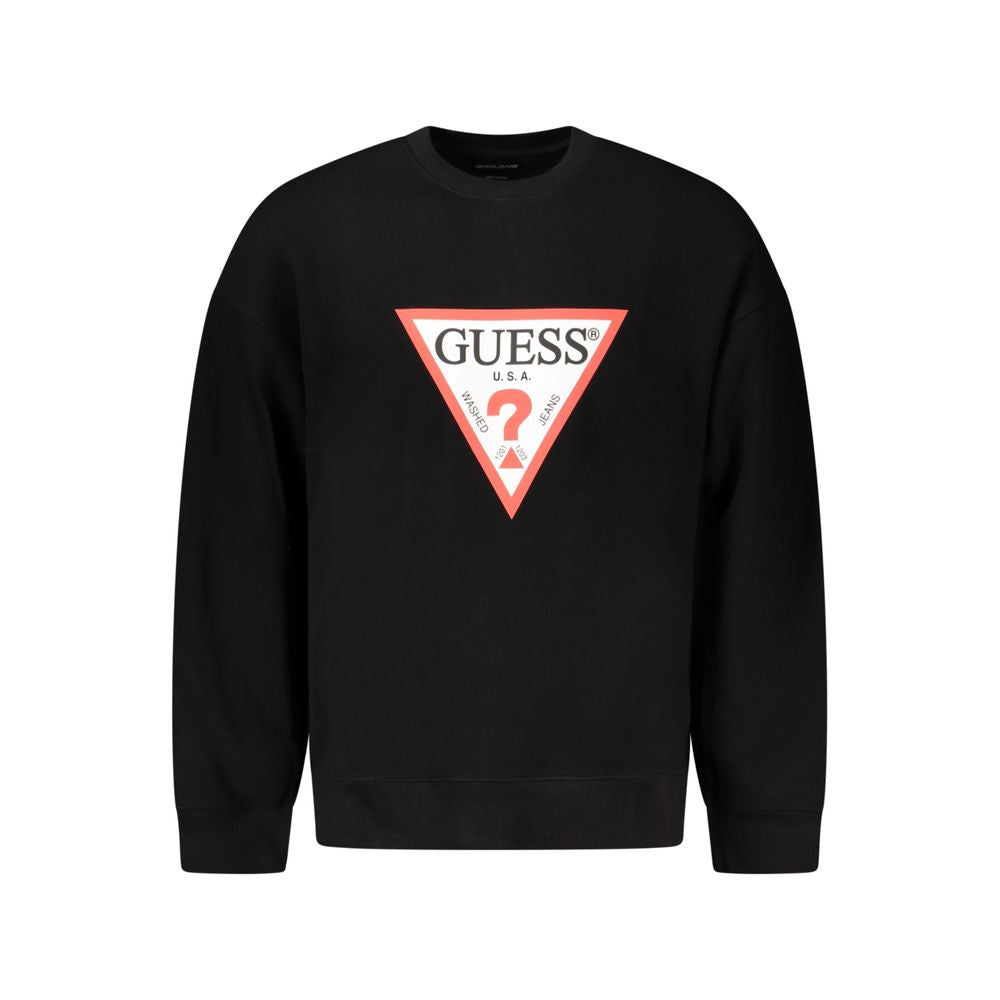 Guess Jeans Schwarzer Baumwollpullover