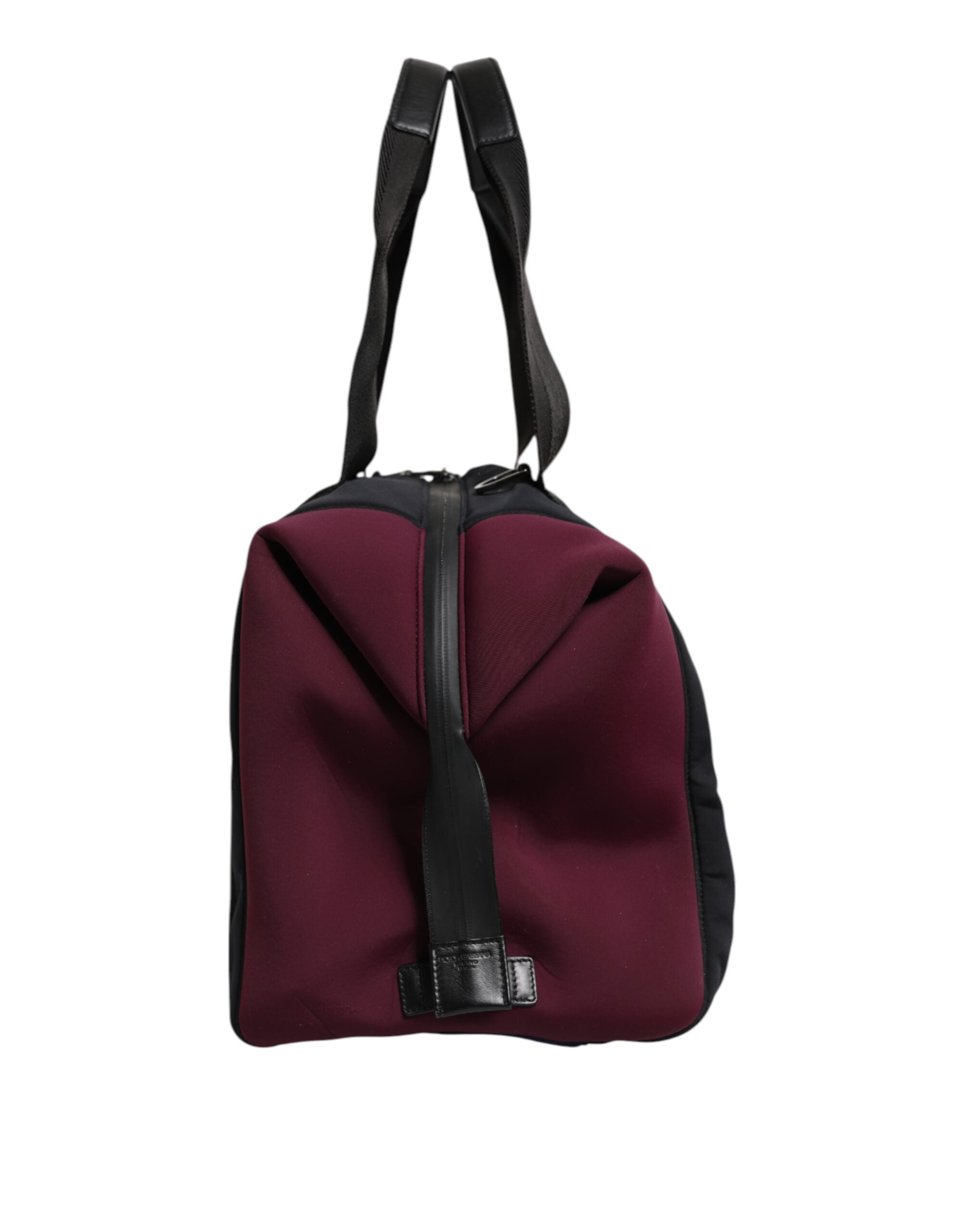 Dolce & Gabbana Schwarzer Maroon Hand Shoulder Duffel Reisetasche