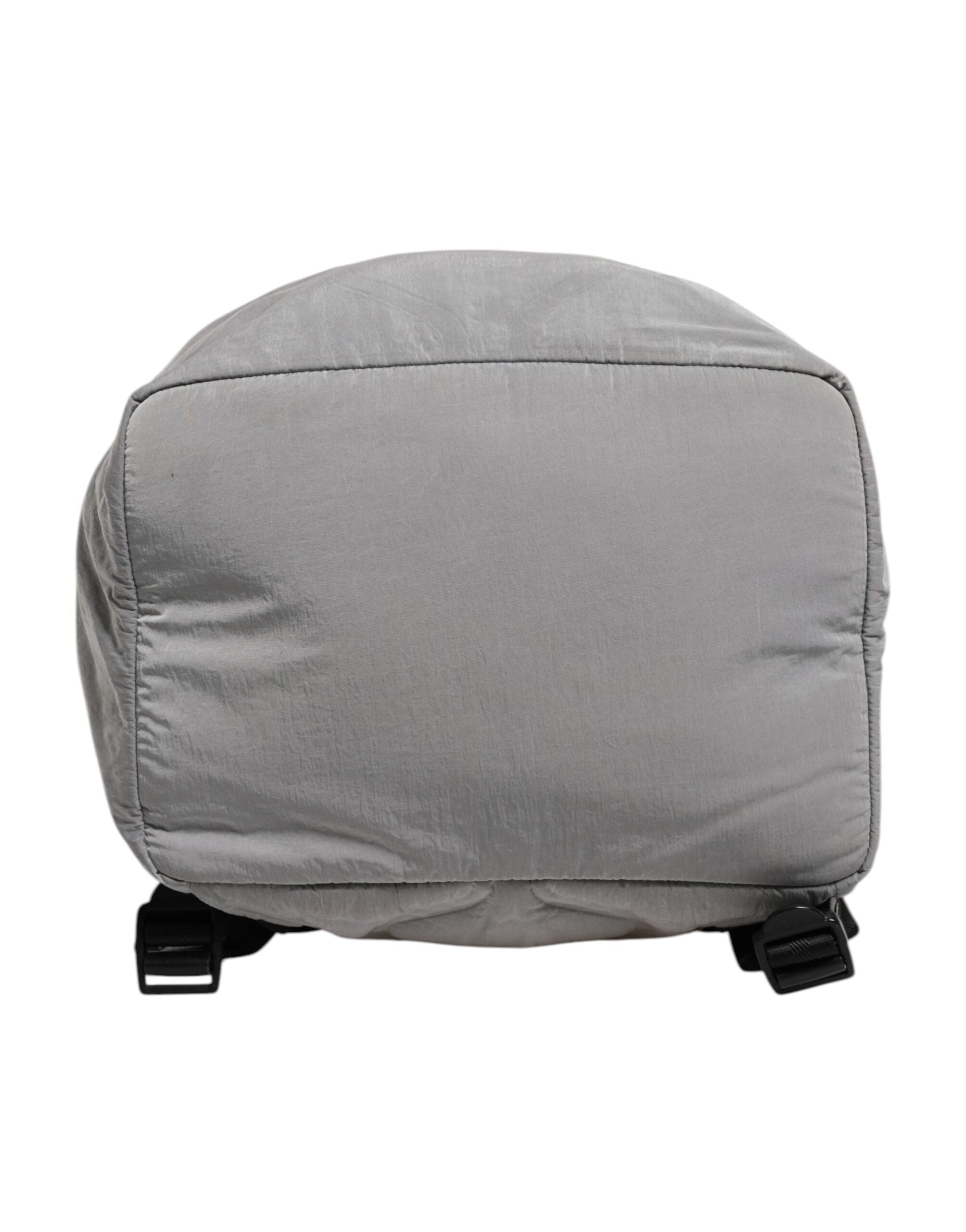 Dolce & Gabbana Graue Milano Print Drawstring Travel Backpack Tasche