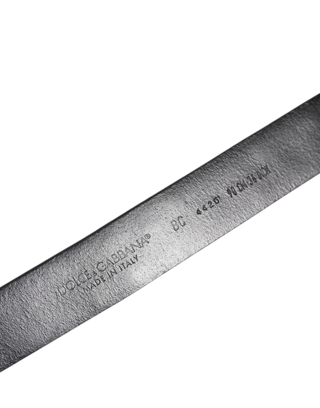 Dolce & Gabbana Schwarzer Nietengürtel aus Leder mit Metall-Logo-Schnalle