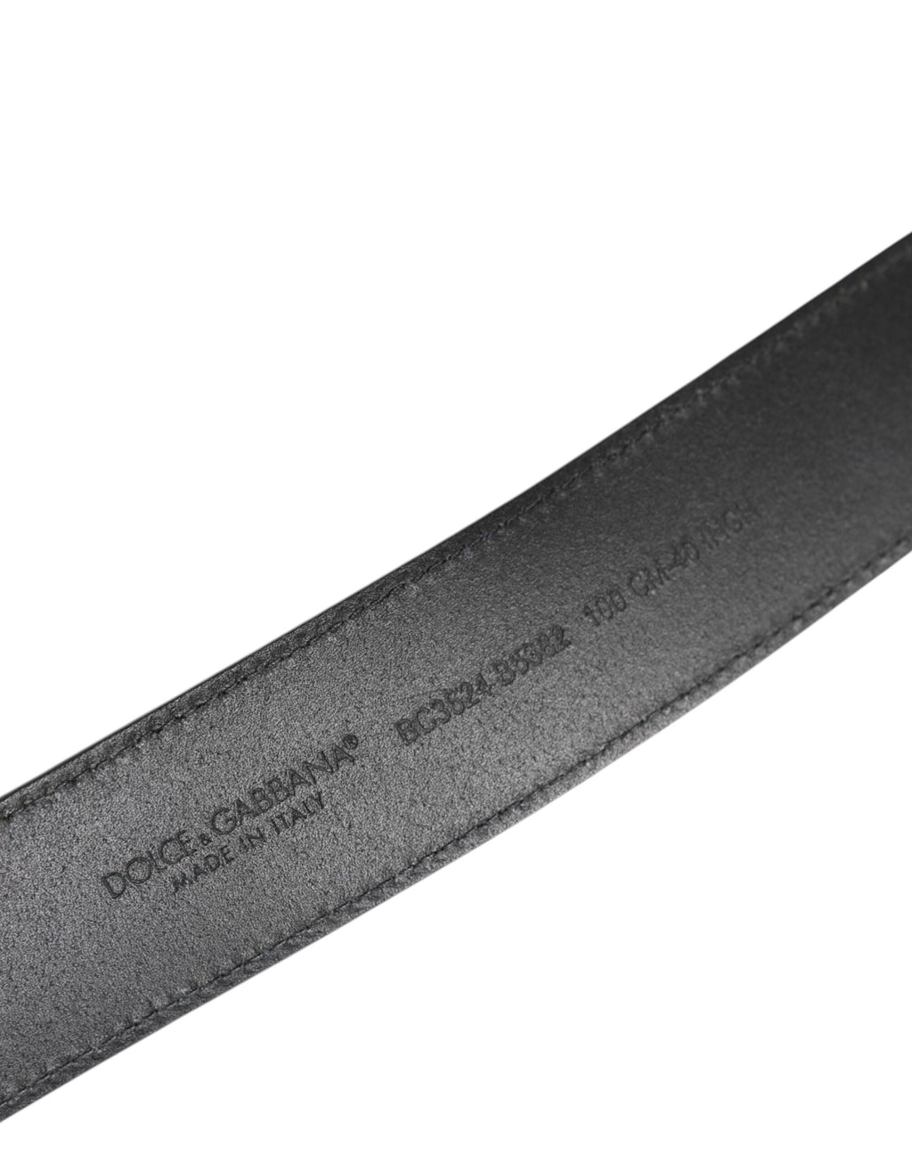 Dolce & Gabbana Schwarzer Leder-Gürtel mit klassischer Metall-Logo-Schnalle