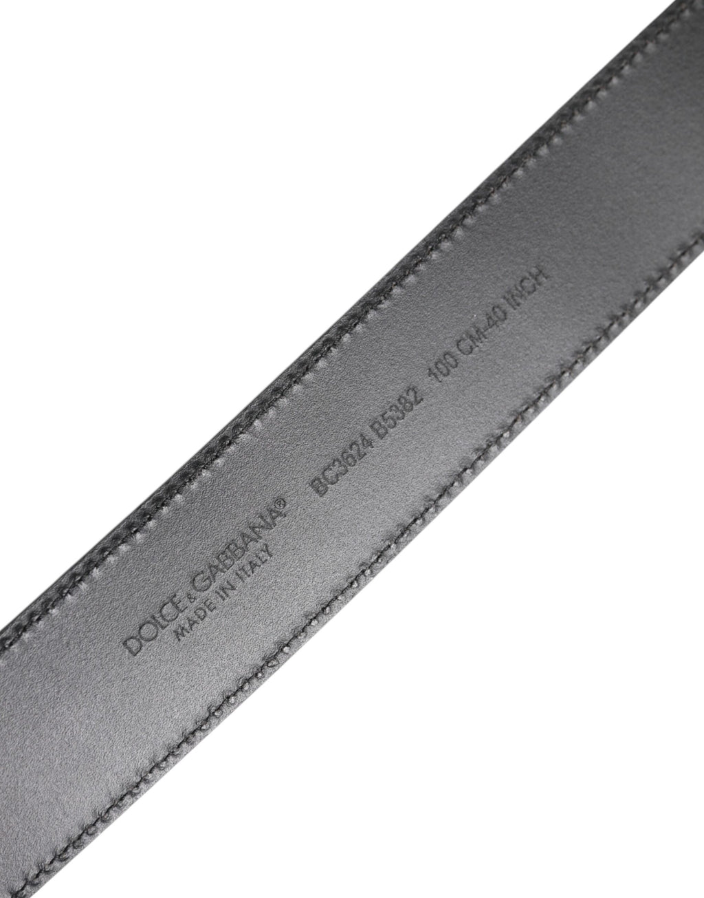 Dolce & Gabbana Schwarzer Leder-Gürtel mit Metall-Logo-Schnalle