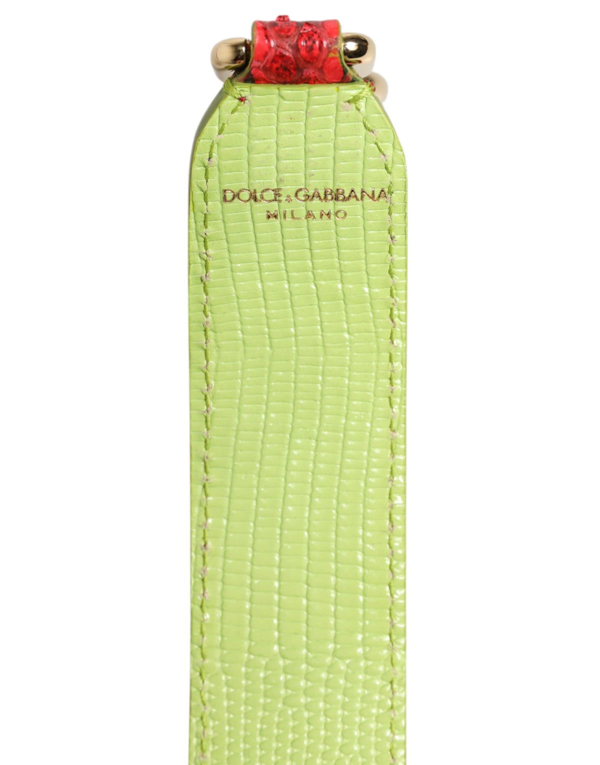 Dolce & Gabbana Rode Schouderband van Exotisch Leer voor Handtas