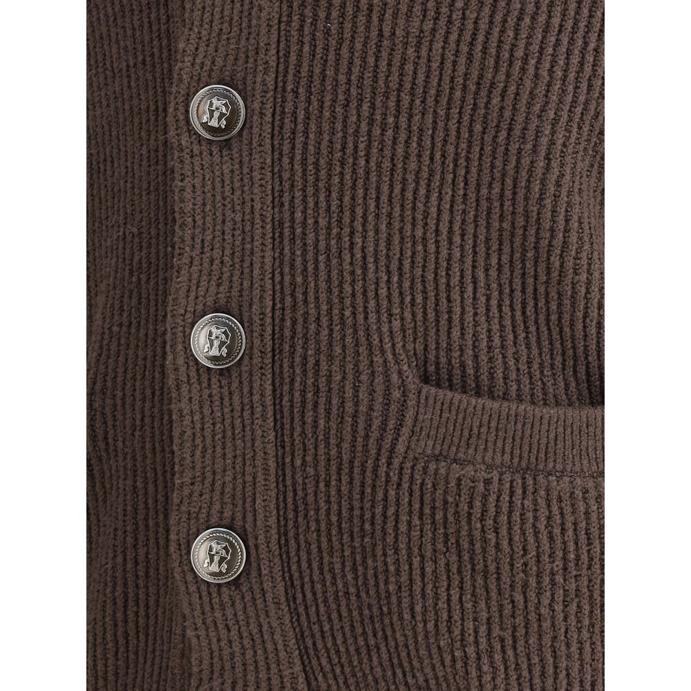 Brunello Cucinelli Gerippte Strickjacke