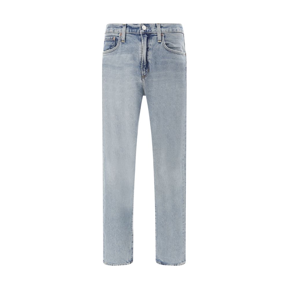 Agolde Hellblaue Skinny Jeans aus Baumwolle