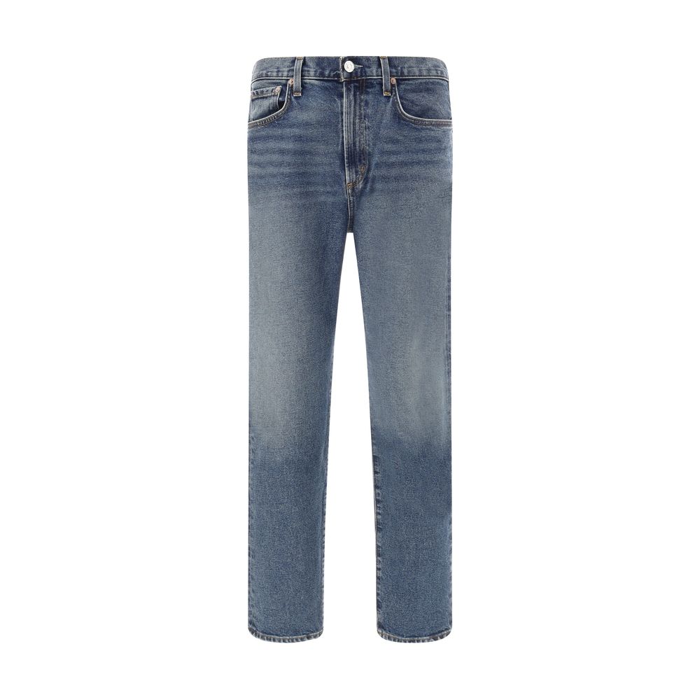 Agolde Schmale Jeans aus Baumwolle in Blau