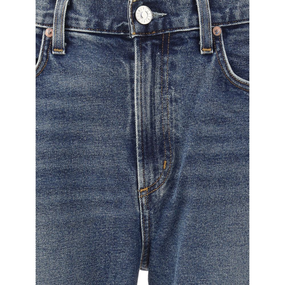 Agolde Schmale Jeans aus Baumwolle in Blau