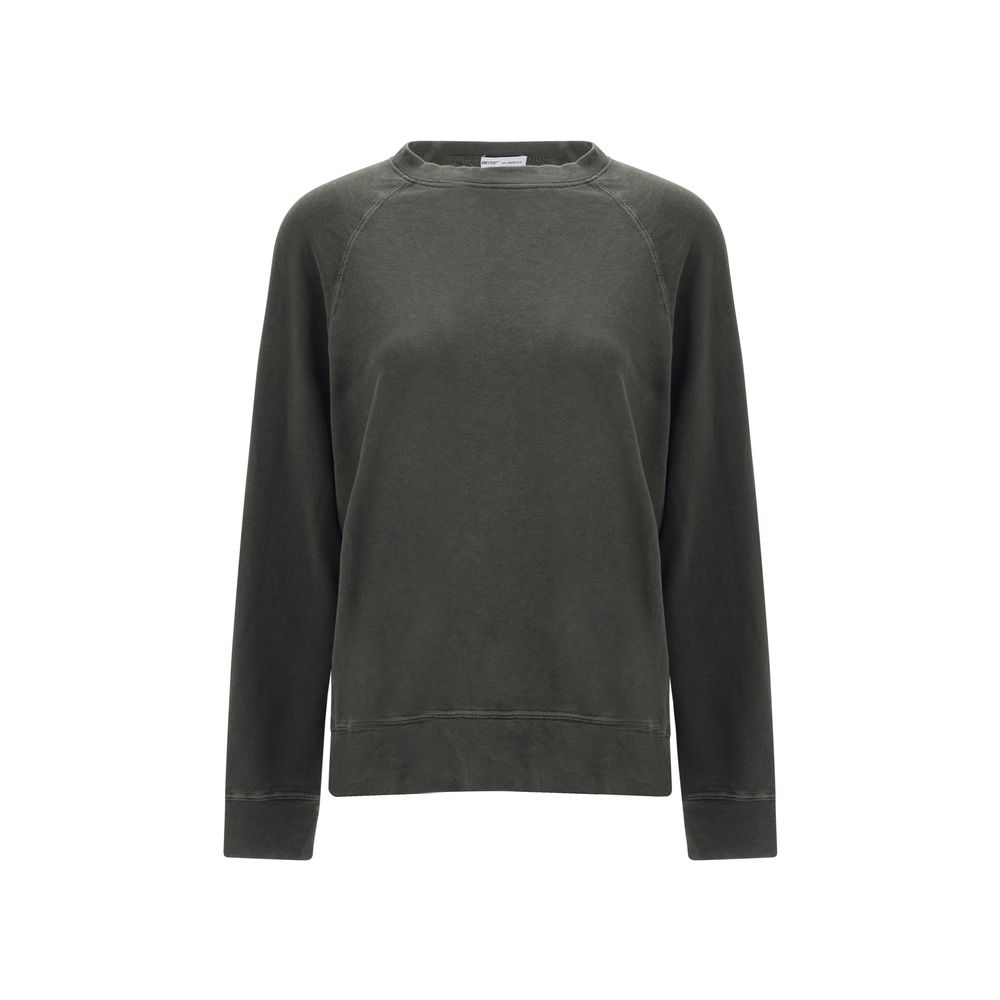 James Perse Graues Baumwoll-Sweatshirt