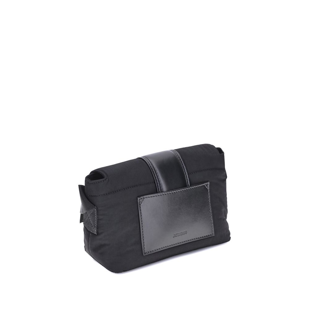 Jacquemus Schwarze Nylon-Handtasche