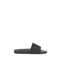 Valentino Garavani Black Rubber Flat Sandals