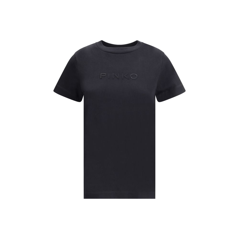 PINKO Schwarzes Baumwoll-T-Shirt