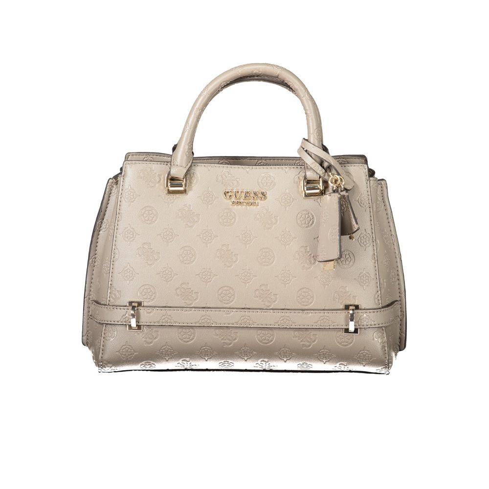 Guess Jeans Beige Polyethylen Frauen Handtasche