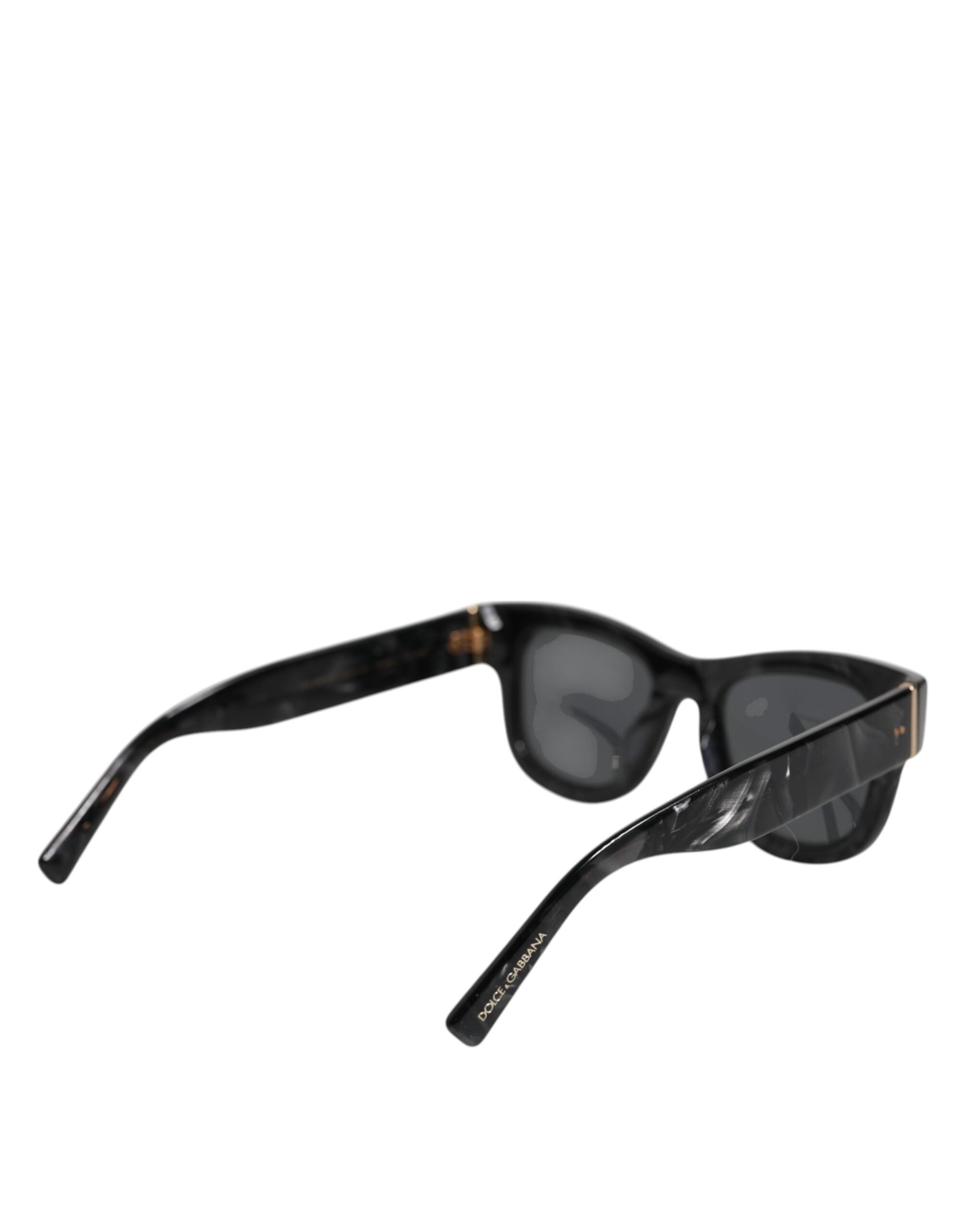 Dolce & Gabbana Perlweißes Acetatgestell Domenico Deep Shades Sonnenbrille
