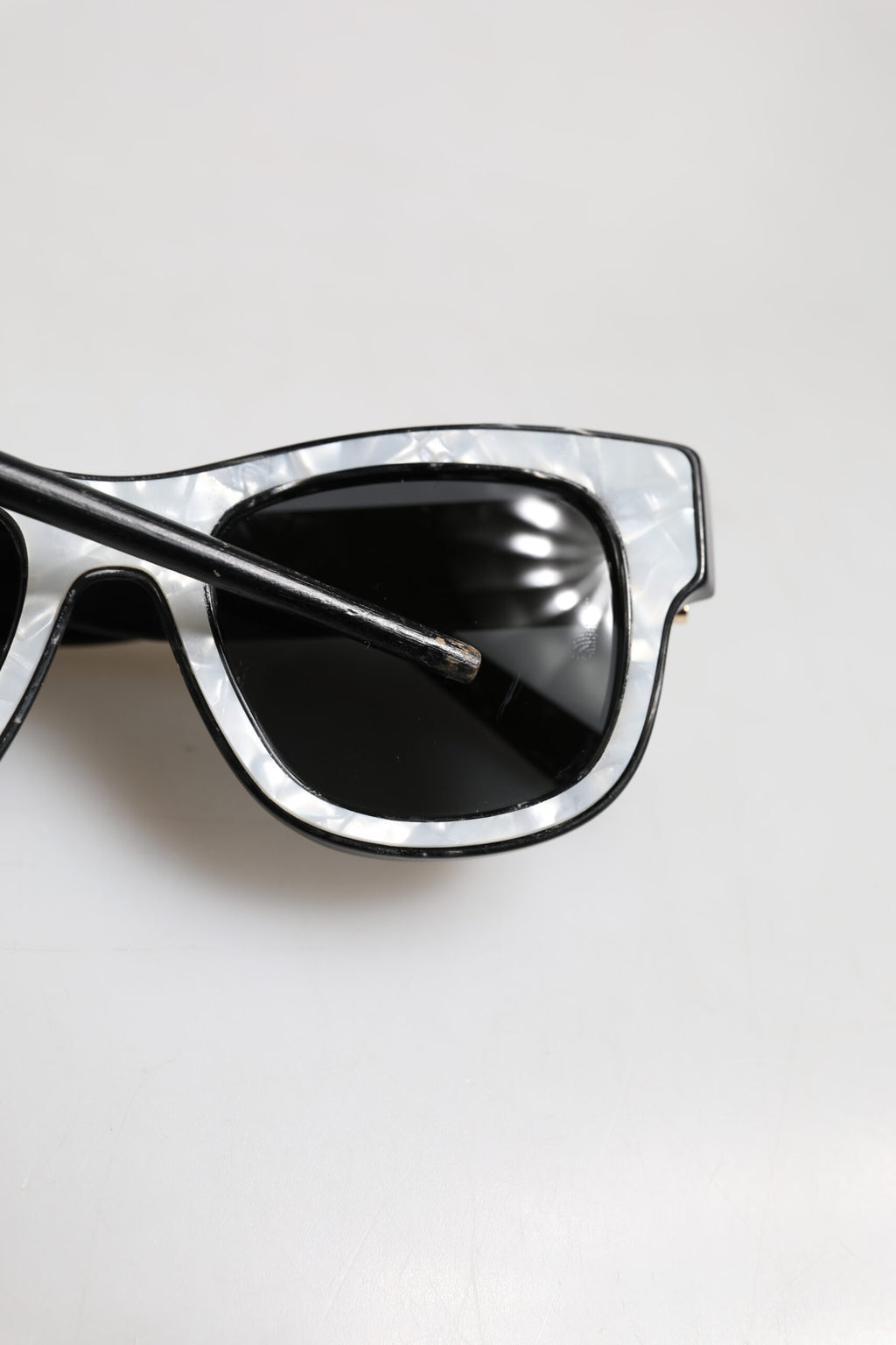Dolce & Gabbana Pearl White Acetate Frame DG4379 Domenico Shade Sunglasses