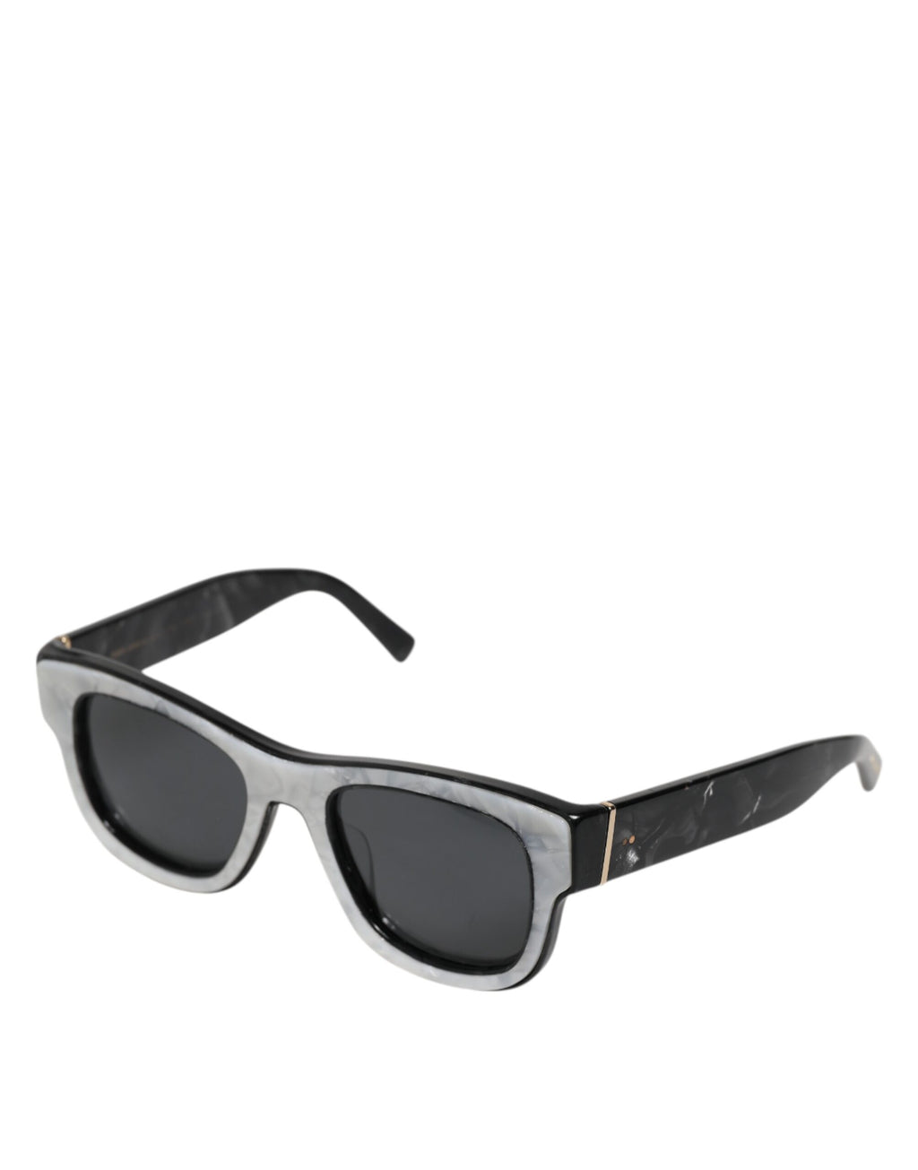 Dolce & Gabbana Perlweißes Acetatgestell Domenico Shade Sonnenbrille