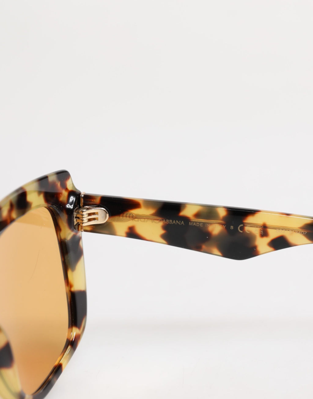 Dolce & Gabbana Schwarz Gelb Havanna Leopard Square Shades Sonnenbrille
