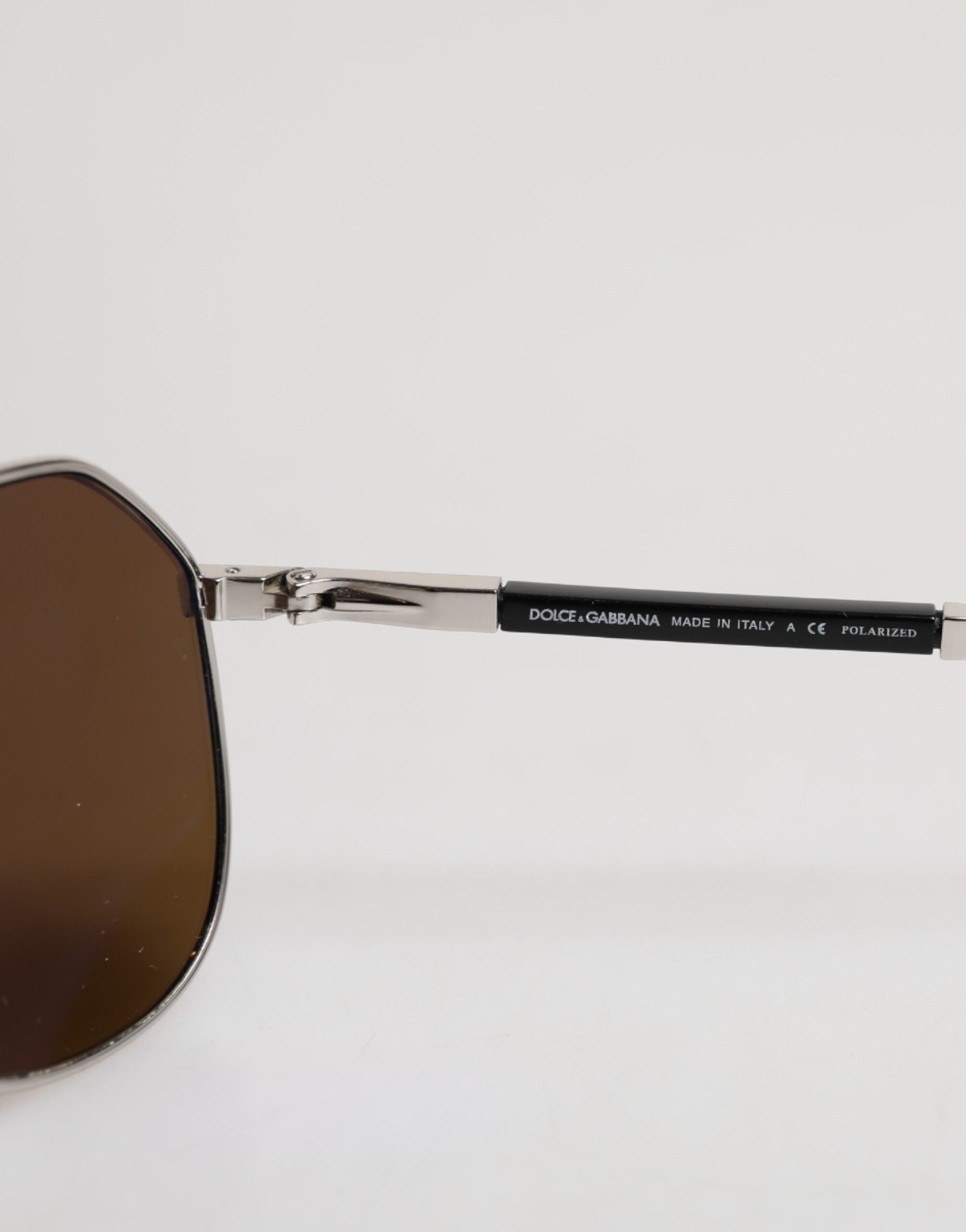 Dolce & Gabbana DG2073 Silberner Stahl Klassischer Pilot Braune Gläser Sonnenbrille