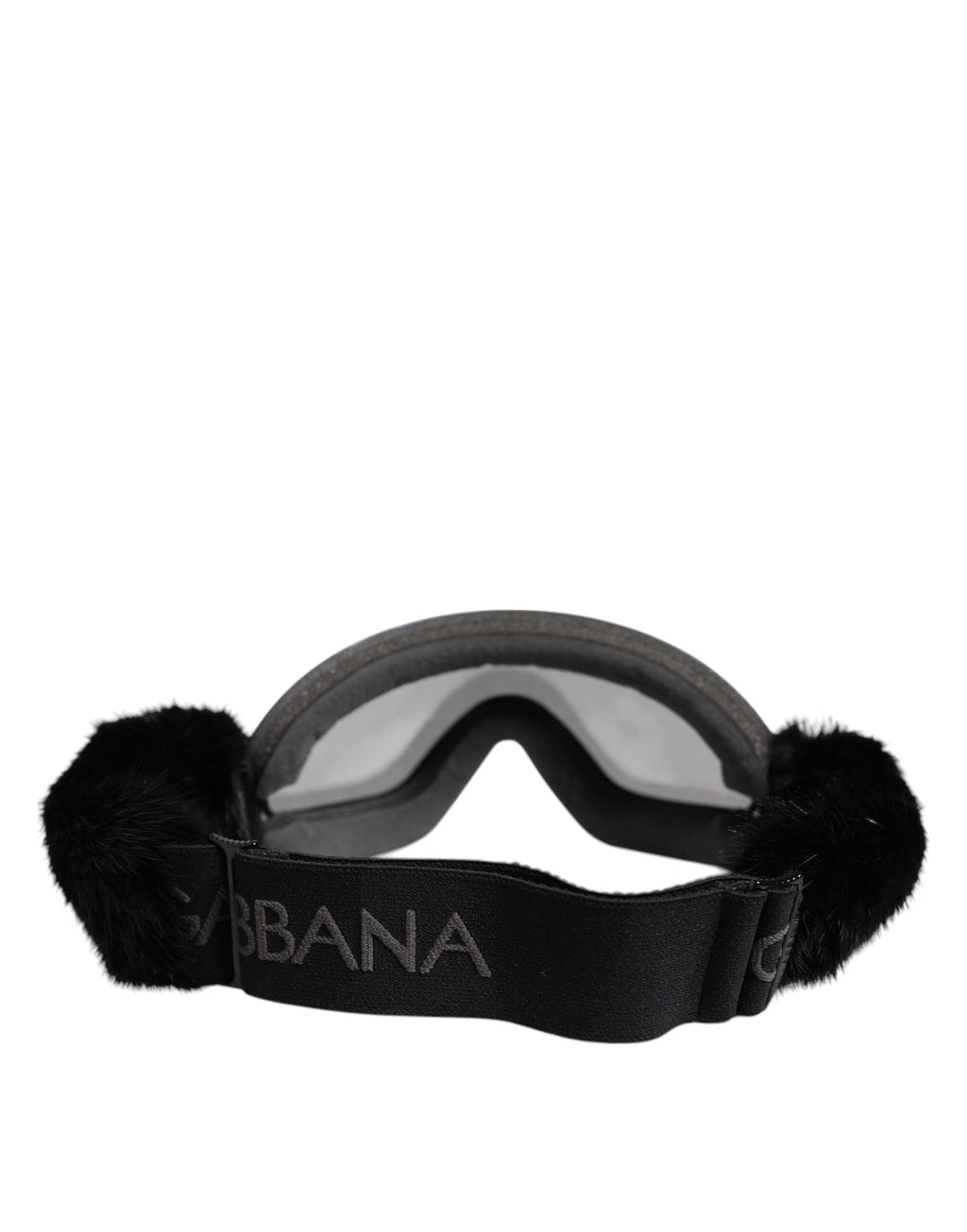 Dolce & Gabbana Zwart Bi0759 Kant Gespiegelde Skibril Masker Zonnebril