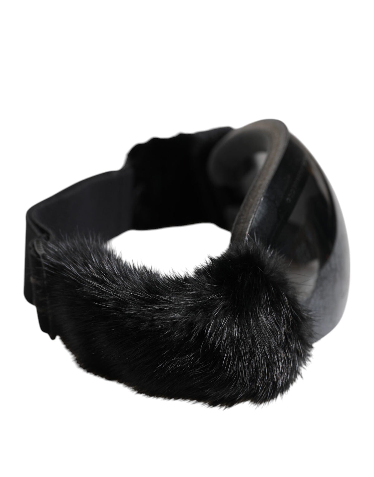 Dolce & Gabbana Zwart Bi0759 Kant Gespiegelde Skibril Masker Zonnebril