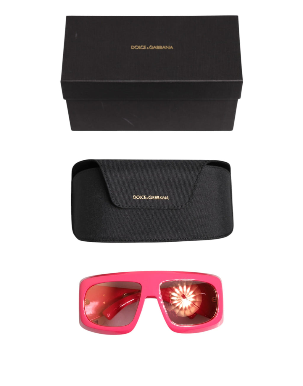 Dolce & Gabbana Rosa Freude Therapie überdimensioniert DG6178 Eyewear Sonnenbrille