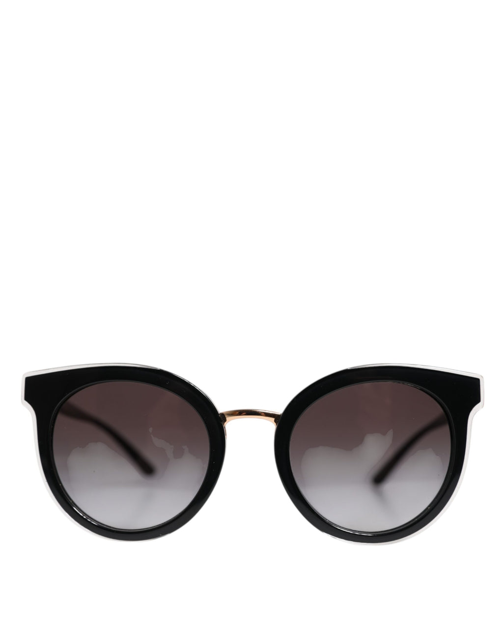 Dolce & Gabbana Schwarze transparente runde Sonnenbrille DG4371-F Eyewear
