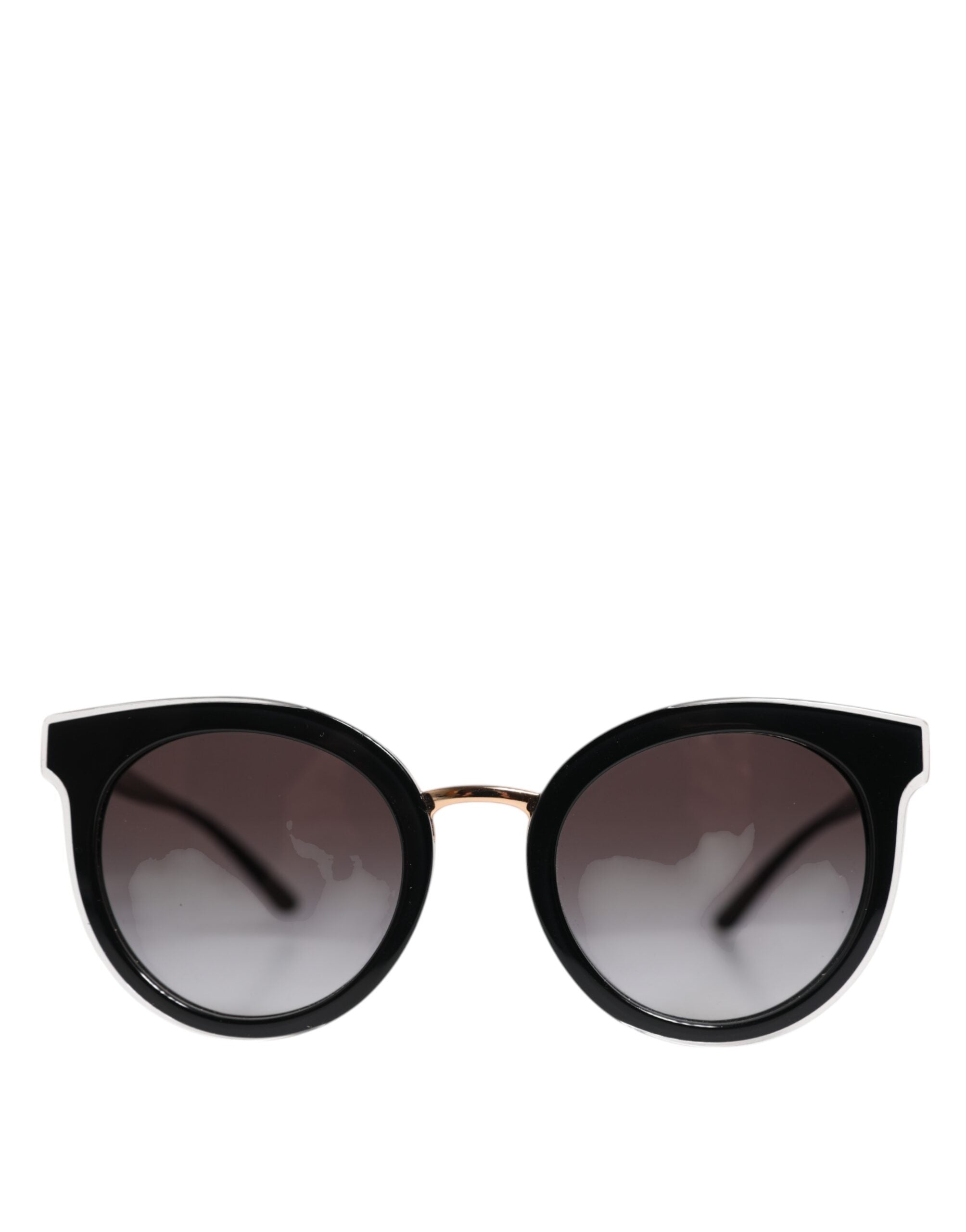 Dolce & Gabbana Schwarze transparente runde Sonnenbrille DG4371-F Eyewear