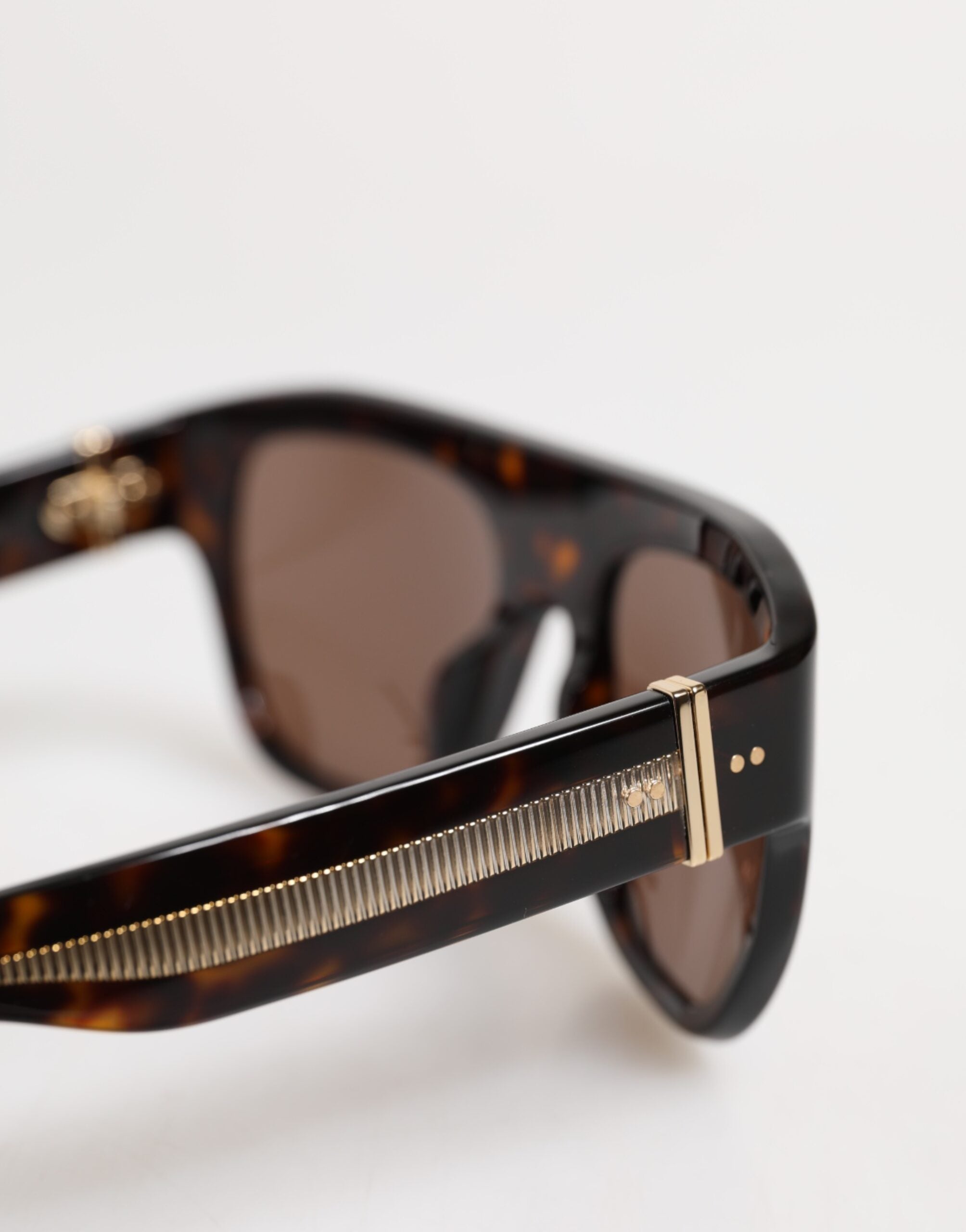 Dolce & Gabbana Dunkelbraune Havanna DG4398F Quadratische Brillenfassung Sonnenbrille