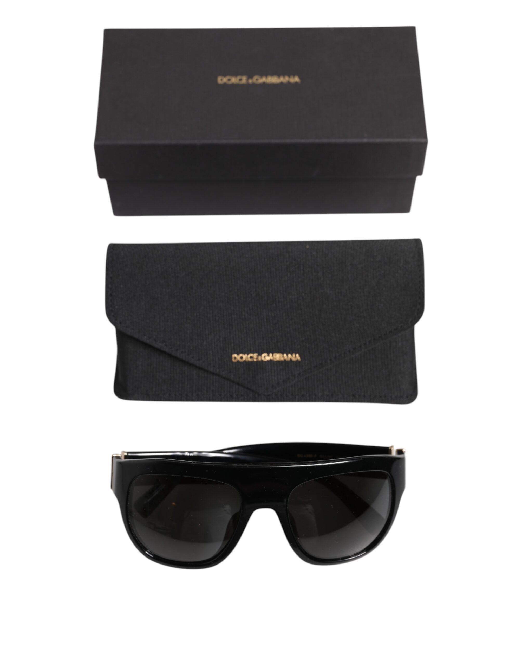 Dolce & Gabbana Schwarze quadratische Acetatfassung DG4398-F Eyewear Sonnenbrille