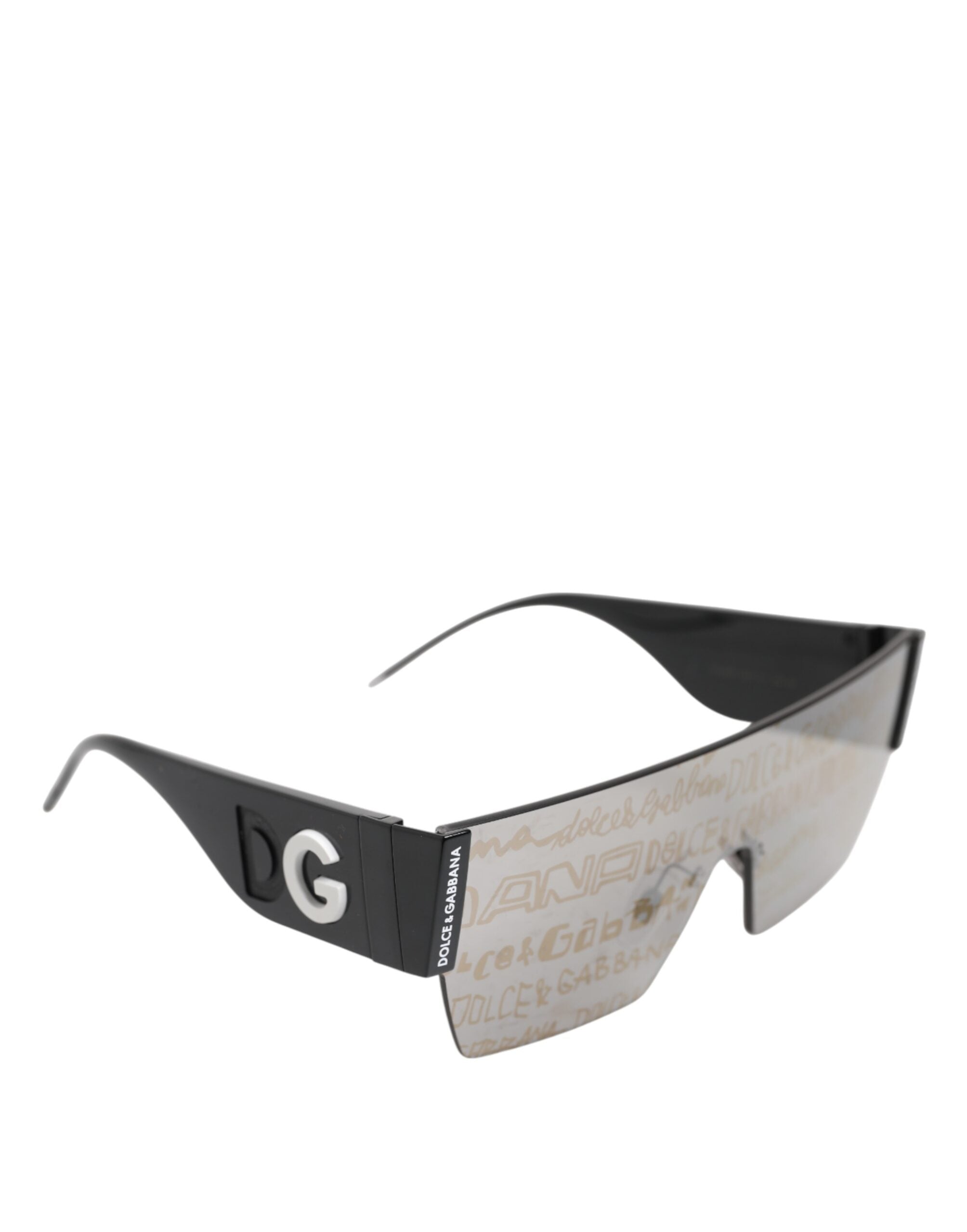 Dolce & Gabbana Schwarzer Metallrahmen DNA Graffiti DG2233 Eyewear Sonnenbrillen