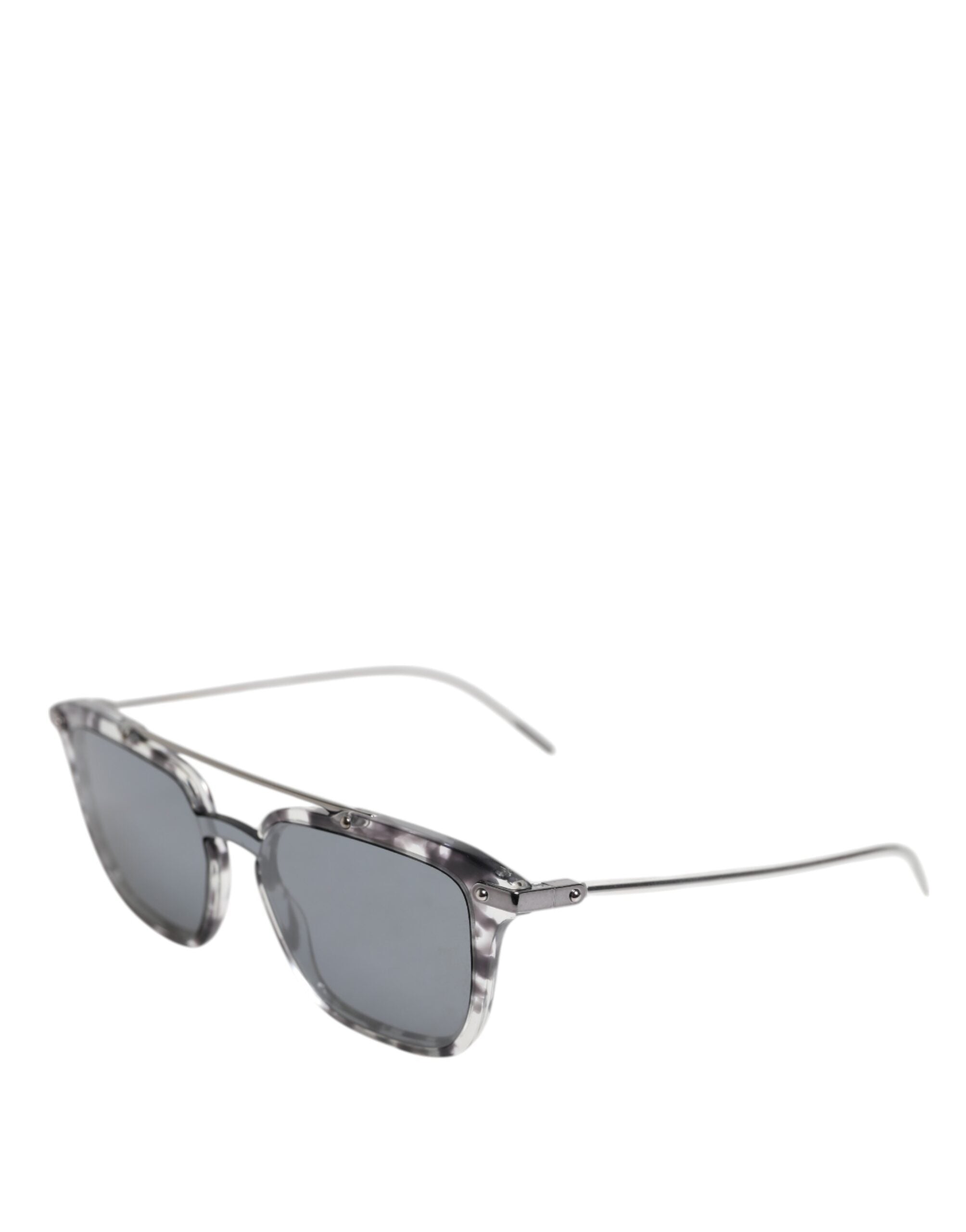 Dolce & Gabbana Graue Havanna Acetat Square DG4327 Eyewear Sonnenbrille