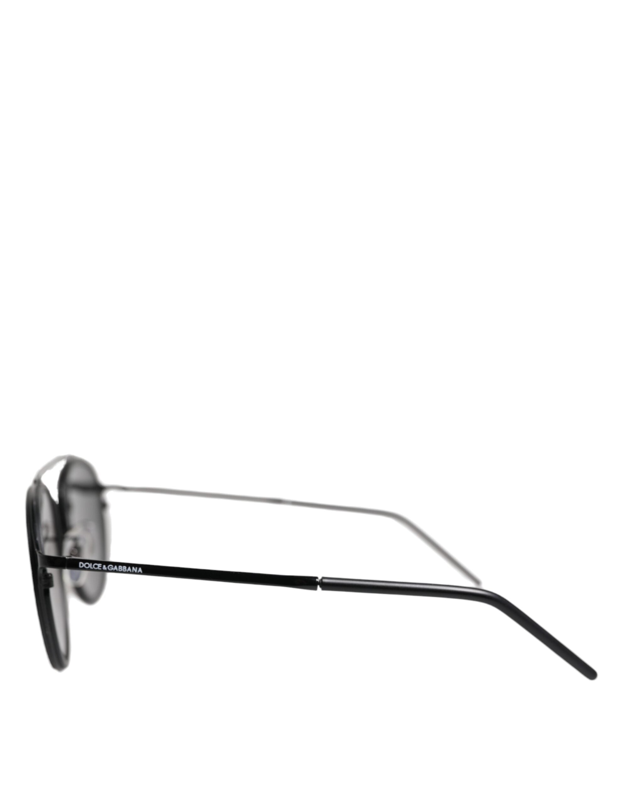 Dolce & Gabbana Schwarzer Metallrahmen Runde DG2276 Eyewear Shades Sonnenbrille