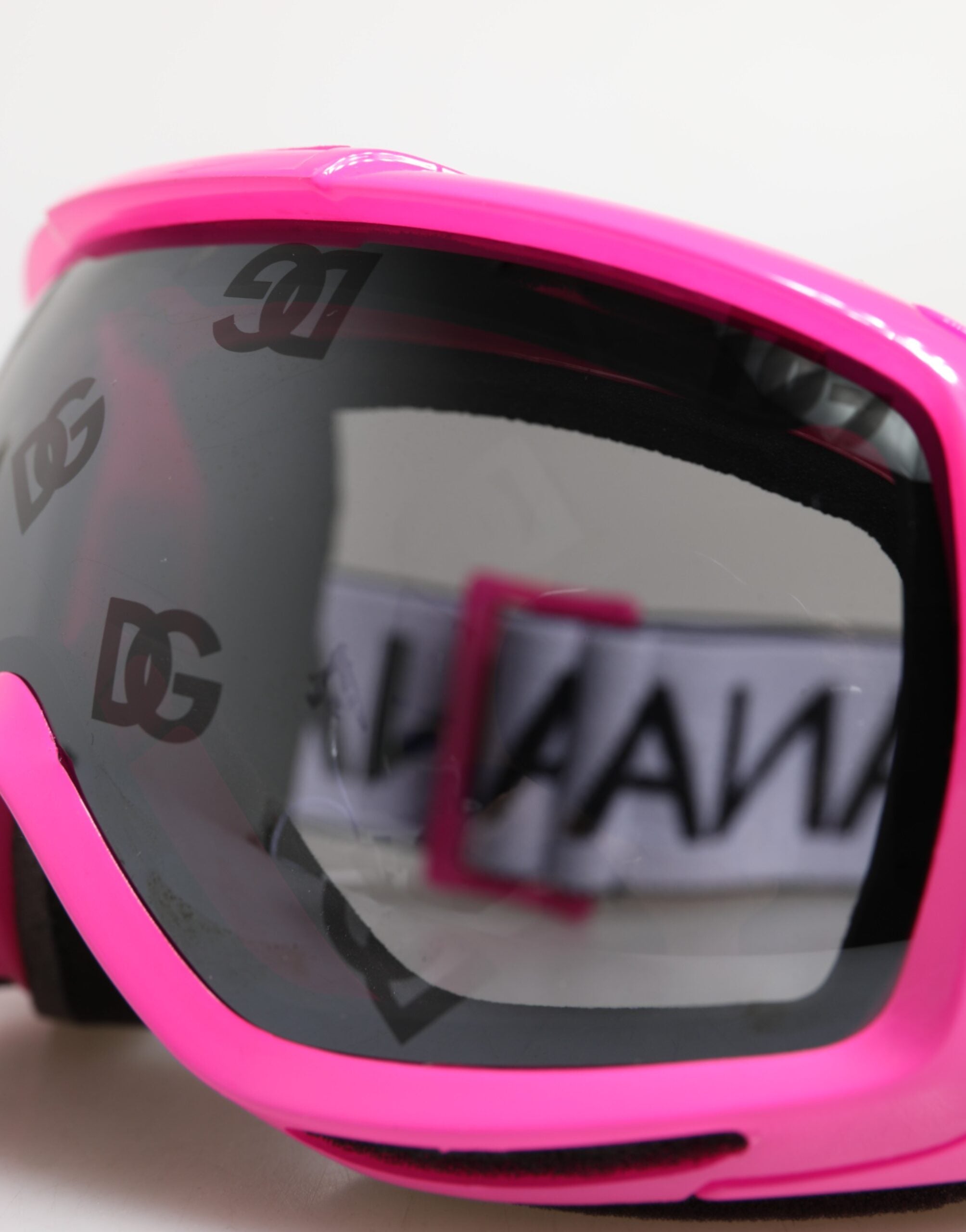 Dolce & Gabbana Fuchsia Pink Logo Skibrille DG6182 Maske Sonnenbrille