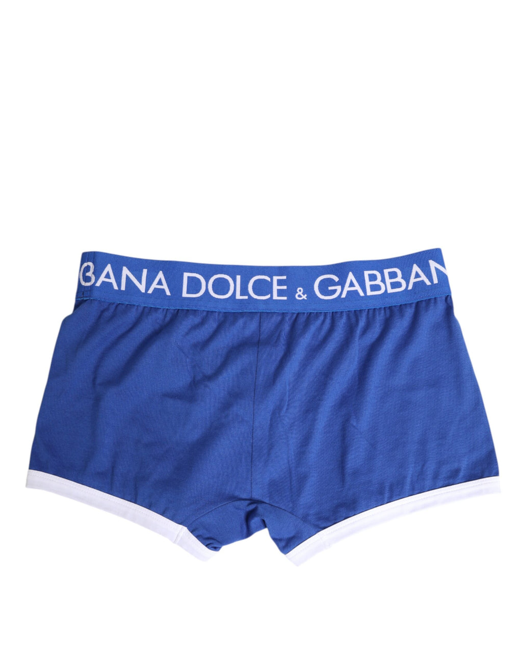 Dolce & Gabbana Blaue Cotton Stretch Regular Boxer Unterwäsche