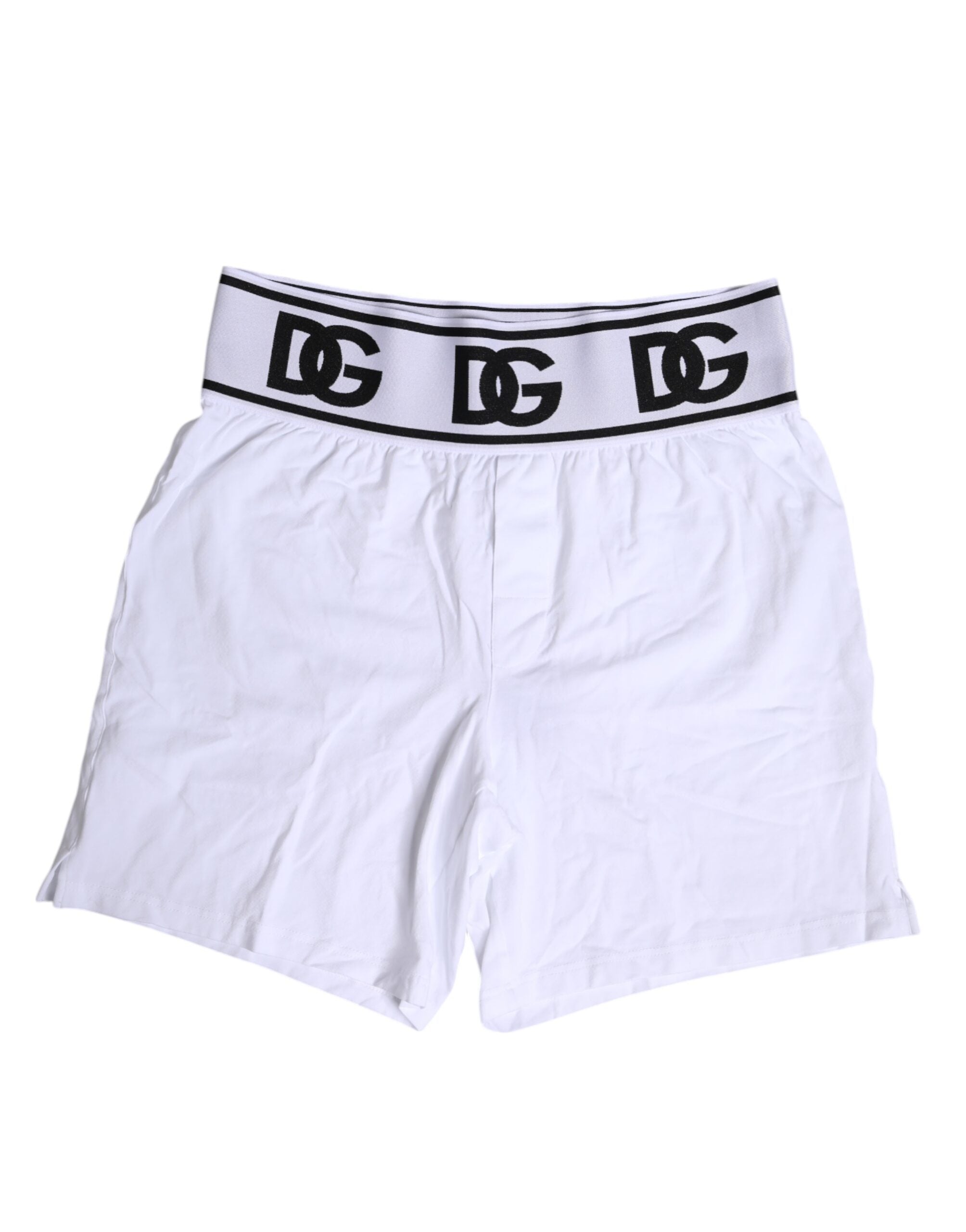 Dolce & Gabbana Weiße Cotton Stretch Regular Boxer Unterwäsche