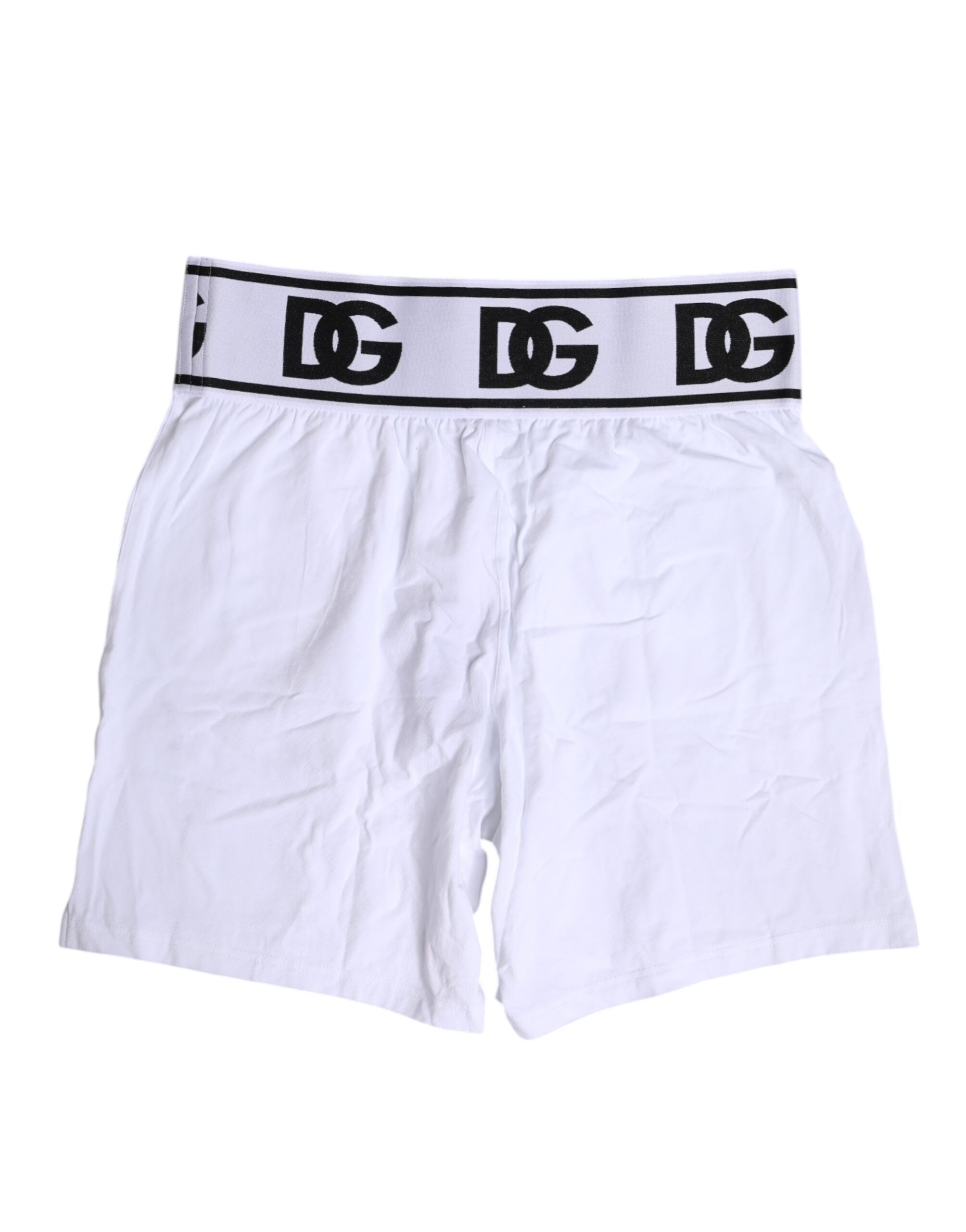 Dolce & Gabbana Weiße Cotton Stretch Regular Boxer Unterwäsche